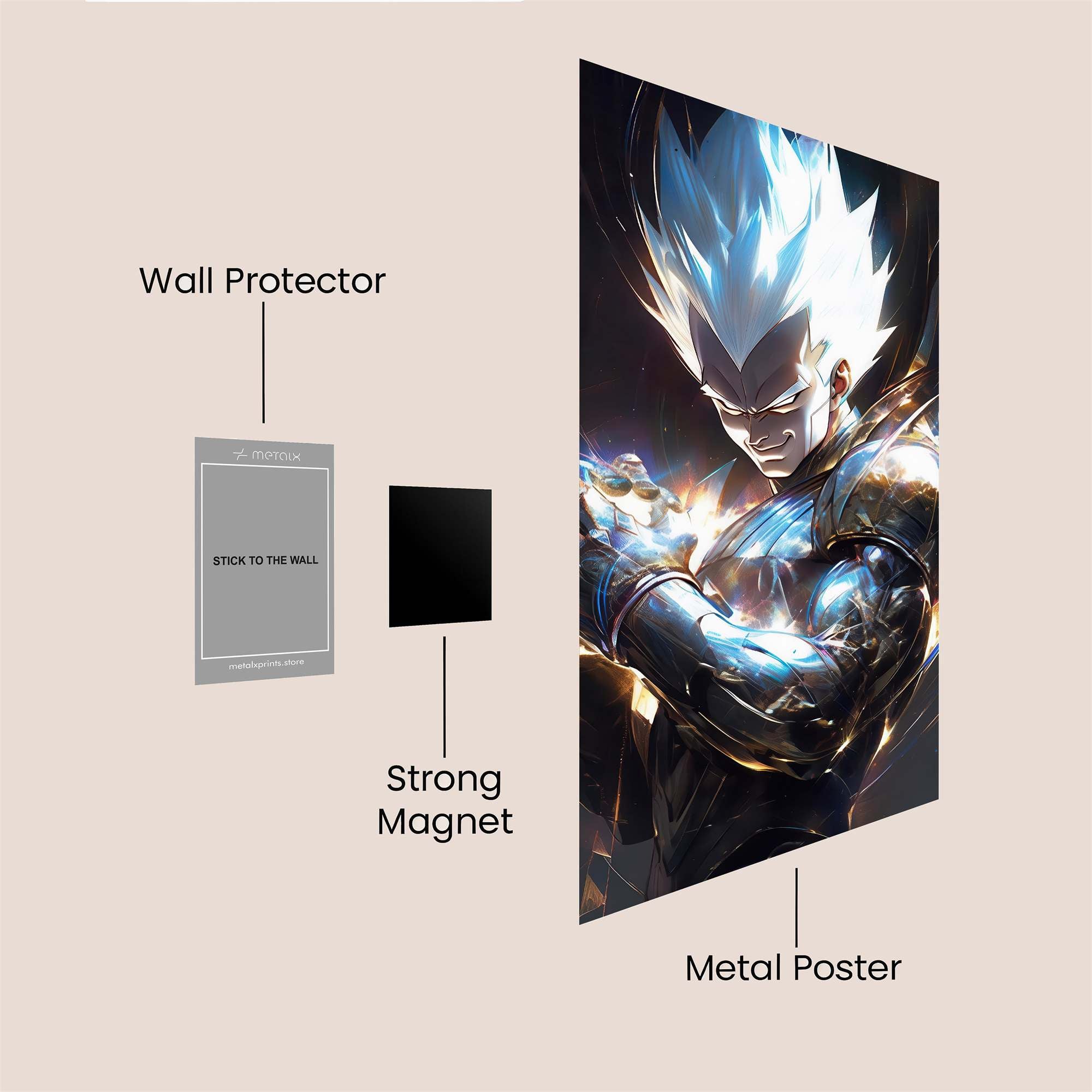 Vegeta Radiance Safe Wall Magnetic / M