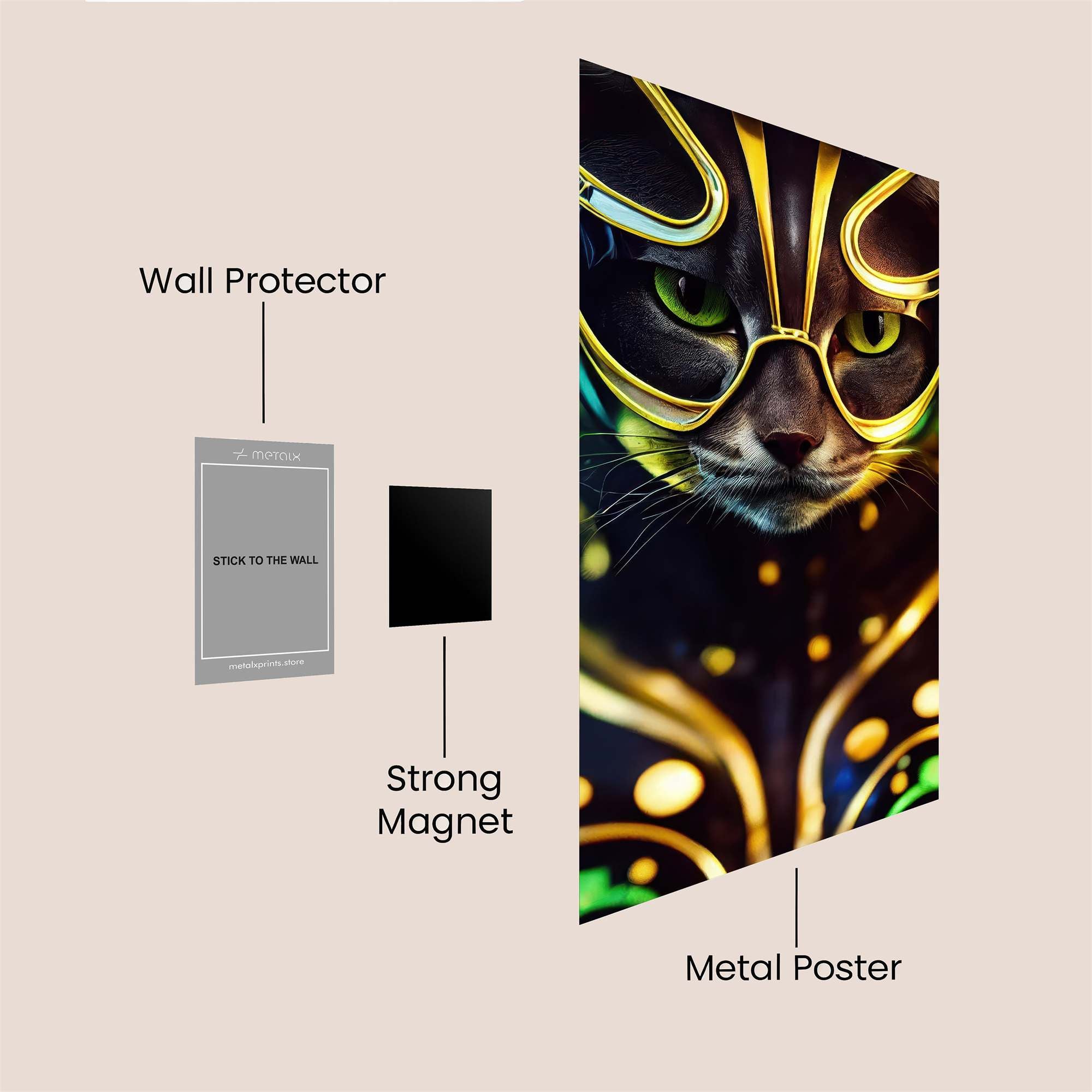 Feline Guardian Safe Wall Magnetic / M