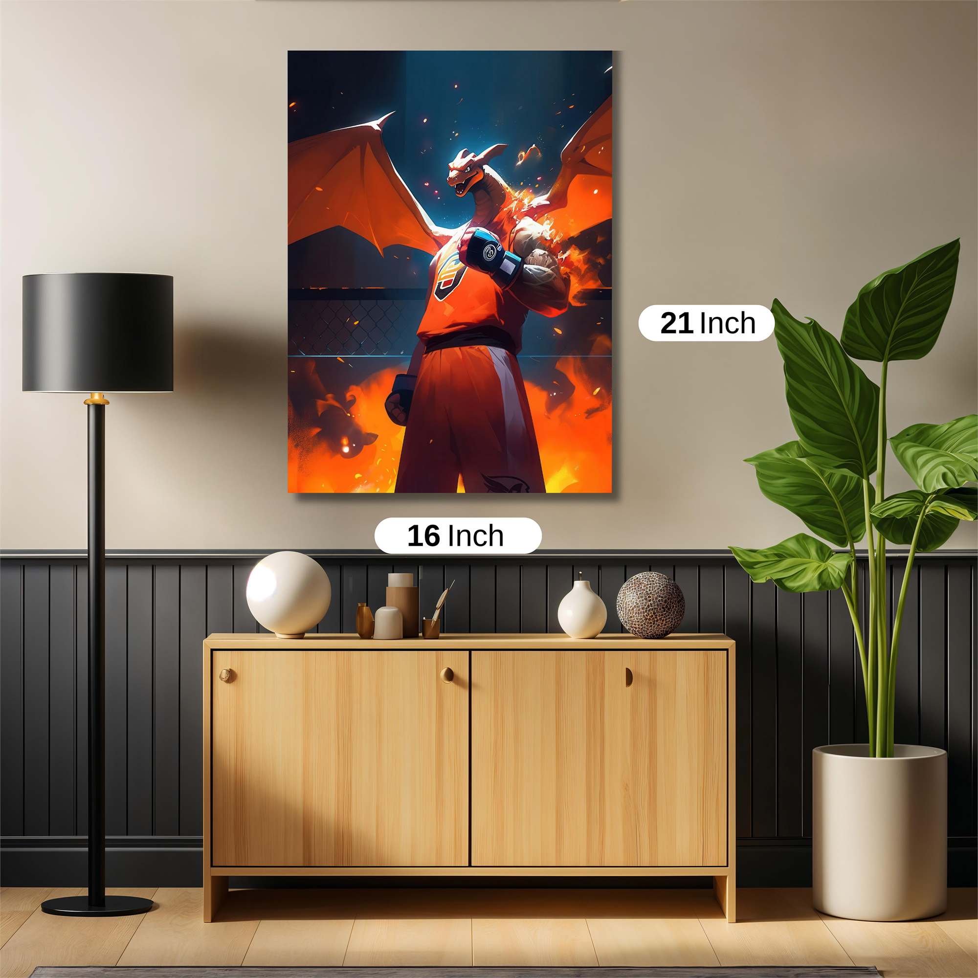 Charizard Inferno Safe Wall Magnetic / M