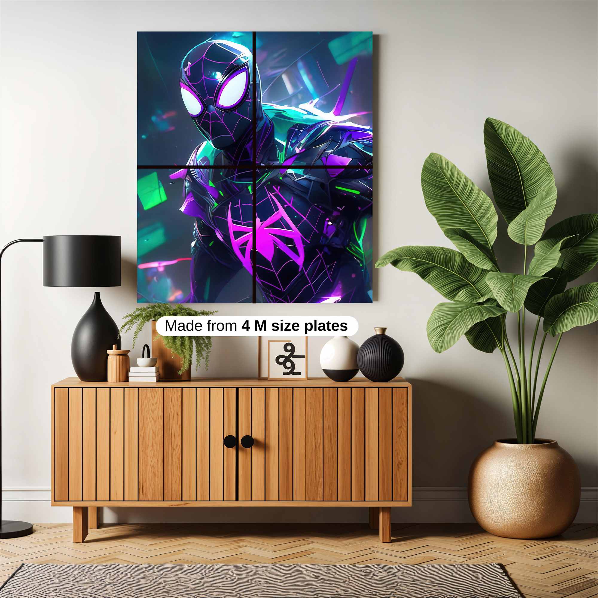 Spider Neon Safe Wall Magnetic / M