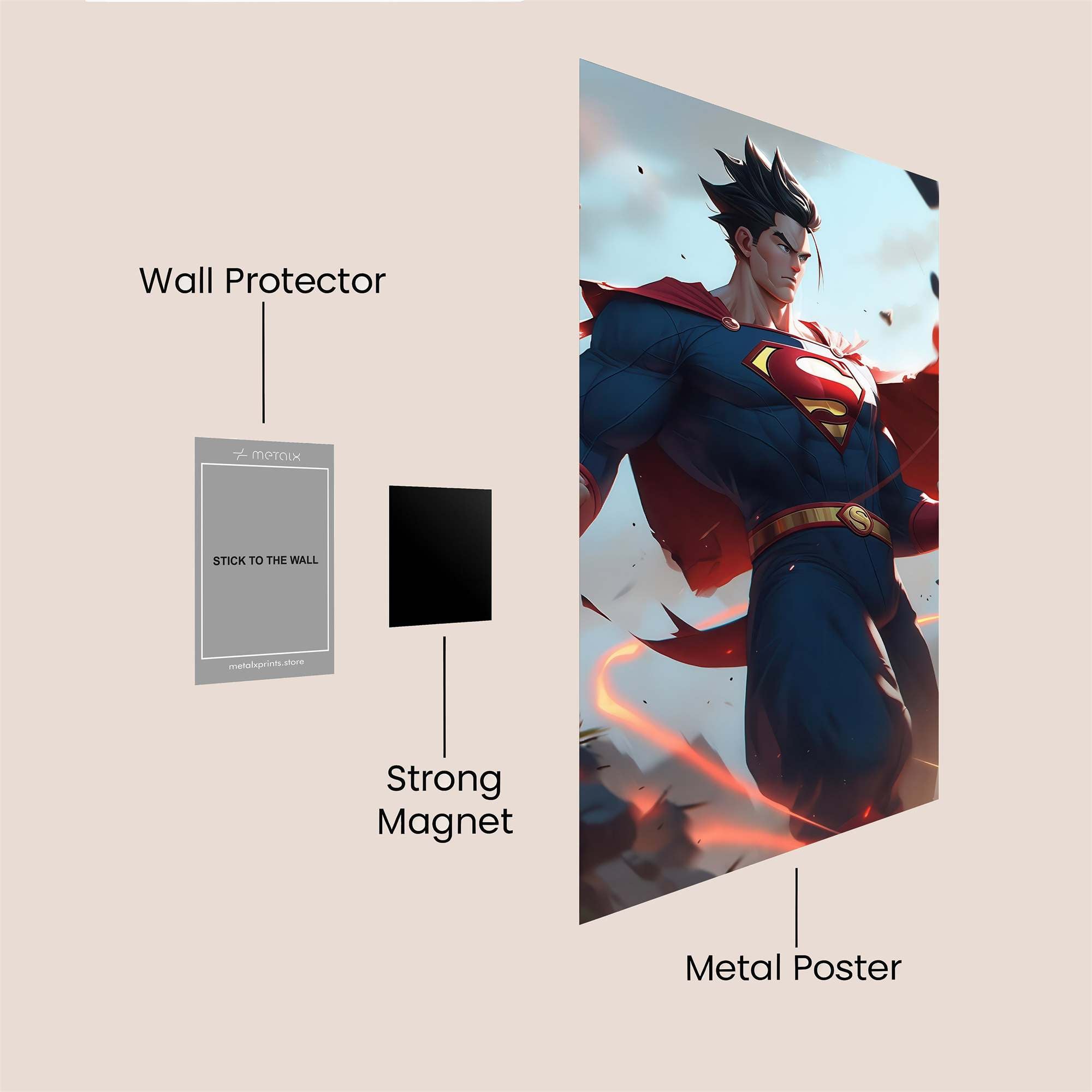 Superman Valor Safe Wall Magnetic / M