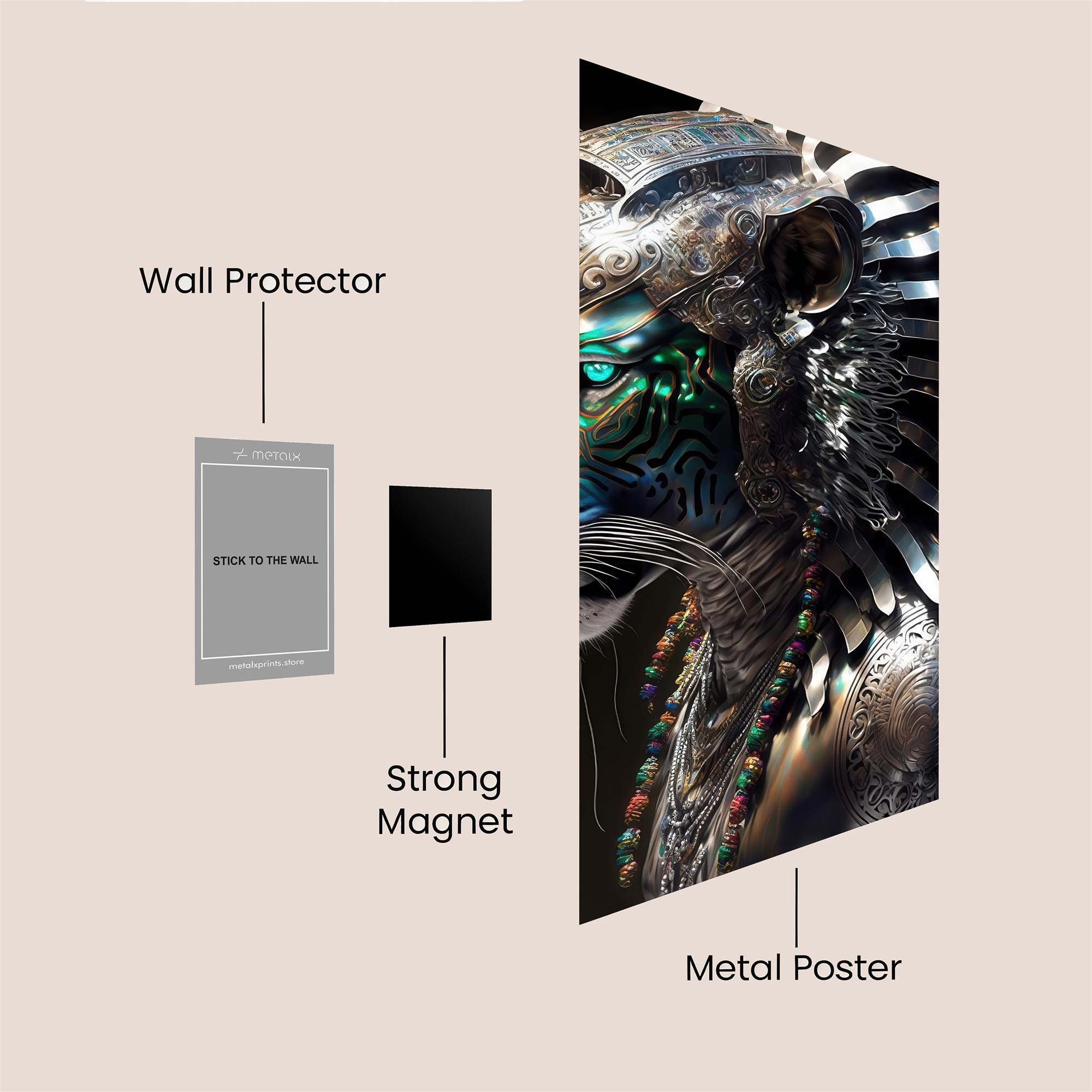 Metallic Majesty Safe Wall Magnetic / M