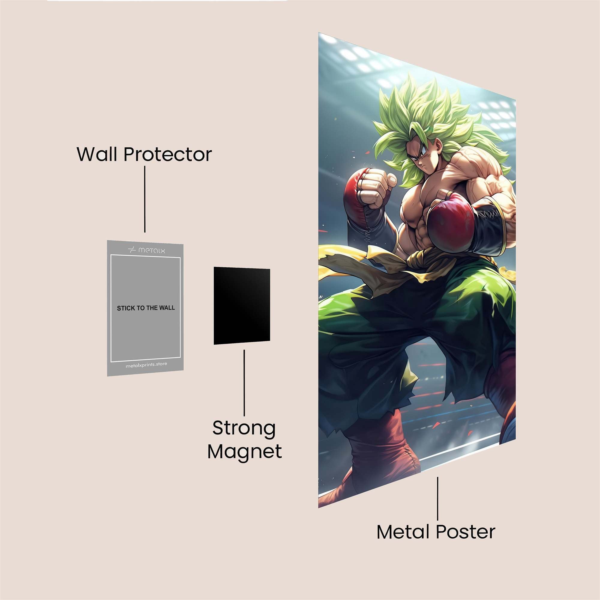 Broly Rampage Safe Wall Magnetic / M