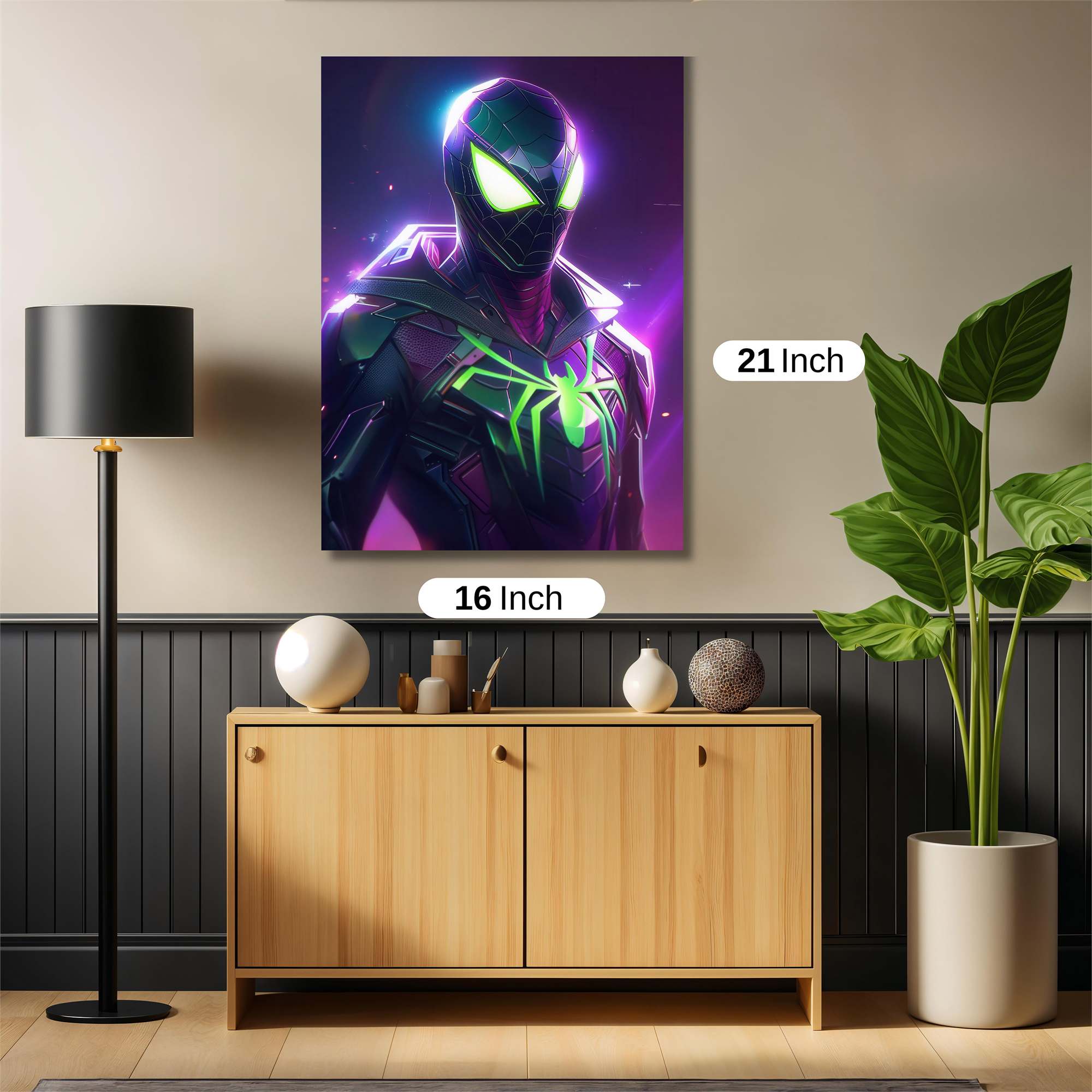 Neon Arachnid Safe Wall Magnetic / M