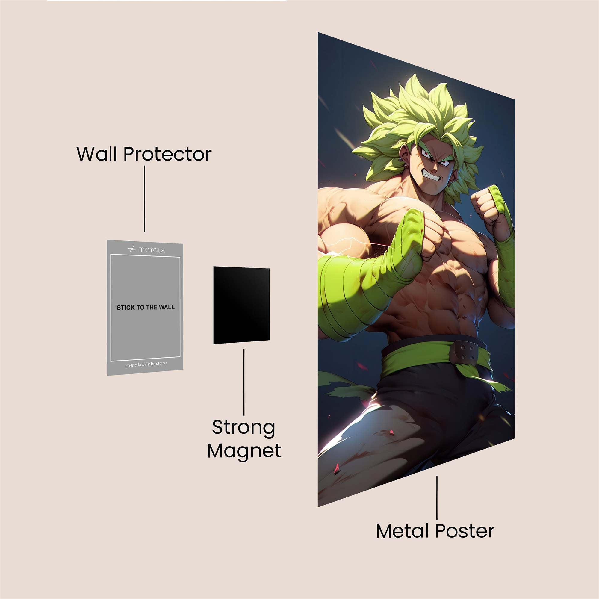 Broly Thunder Safe Wall Magnetic / M