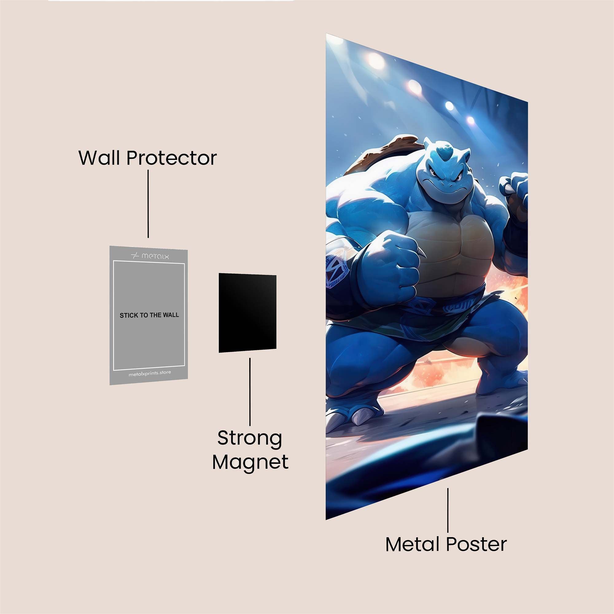 Blastoise Showdown Safe Wall Magnetic / M