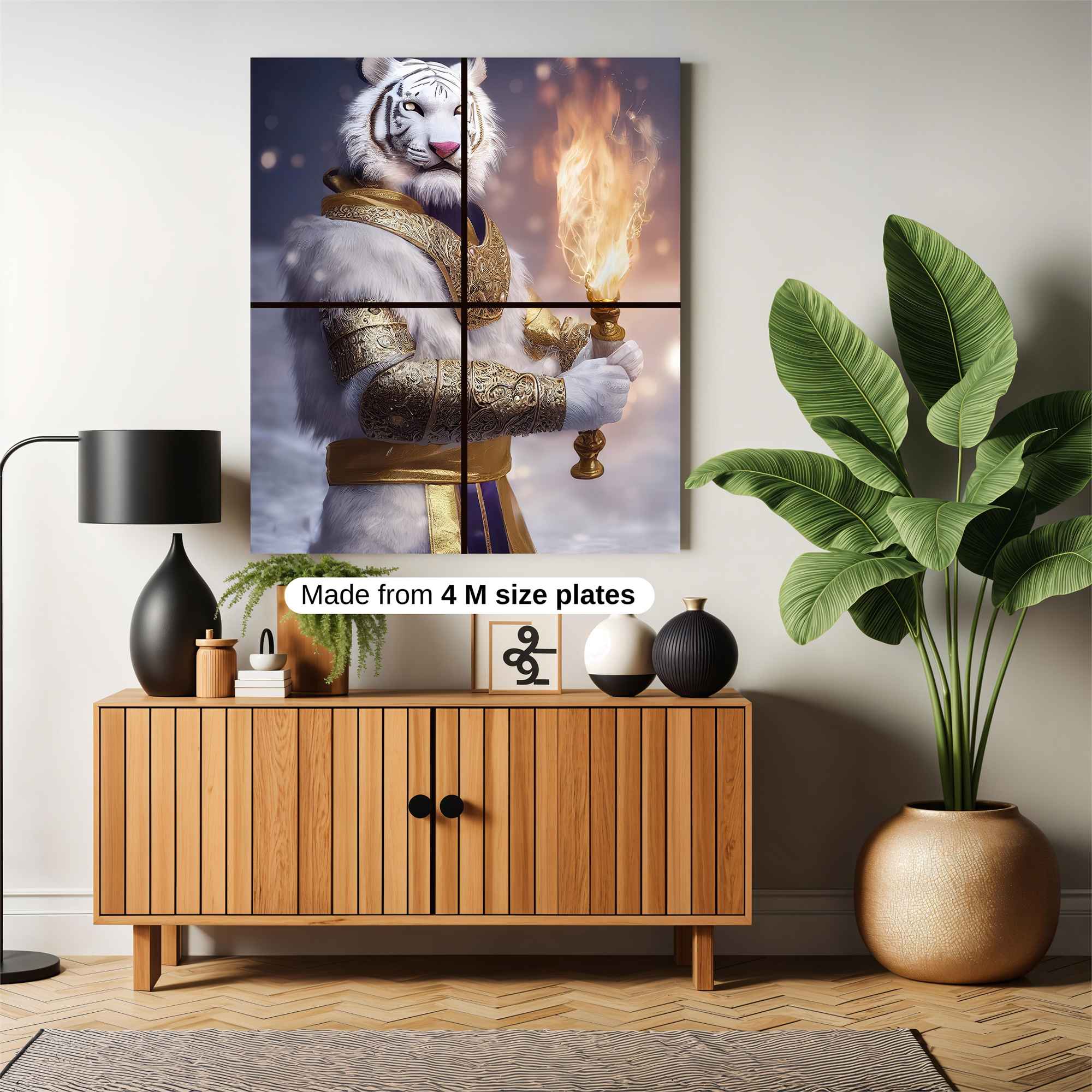 Majestic Flames Safe Wall Magnetic / M