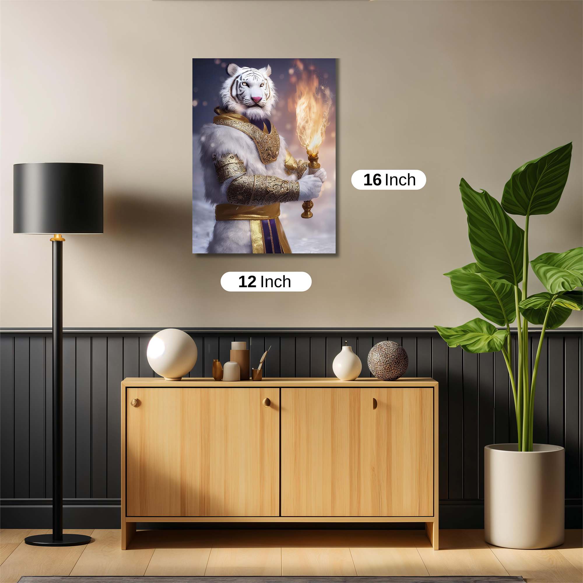 Majestic Flames Safe Wall Magnetic / M