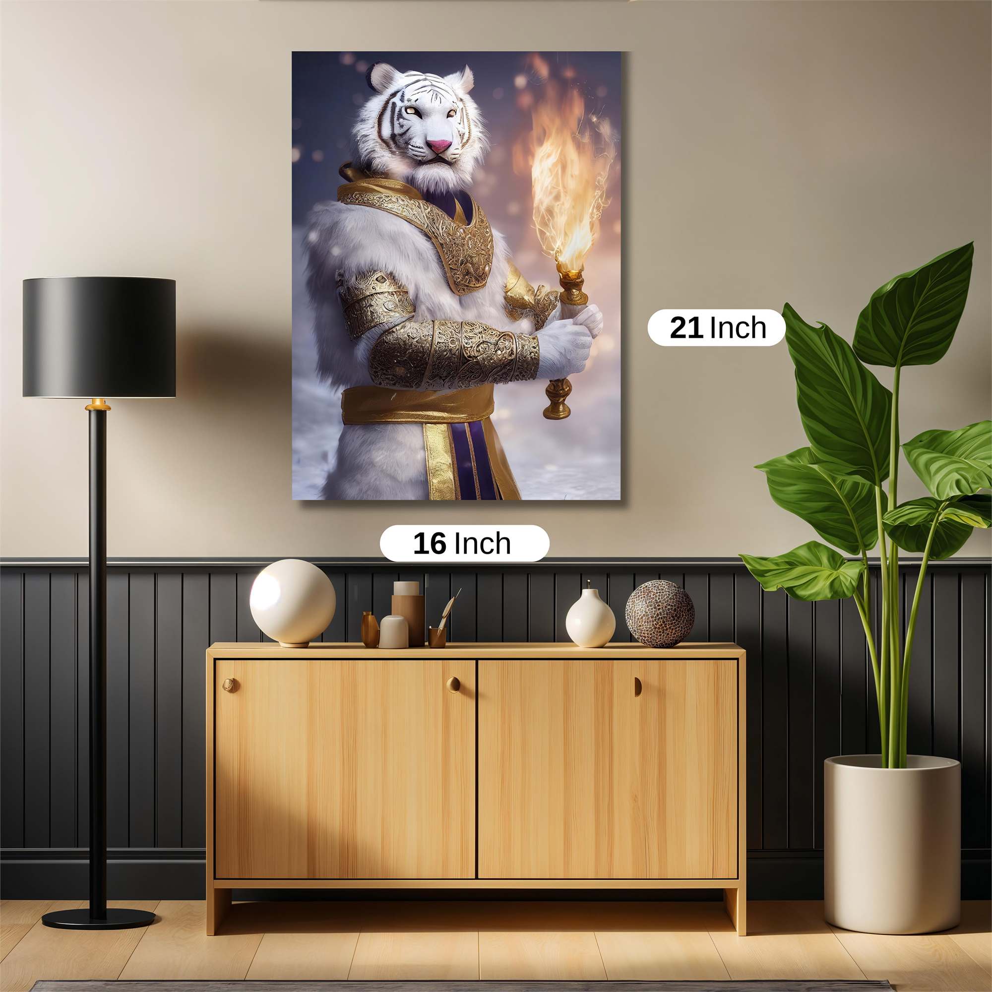 Majestic Flames Safe Wall Magnetic / M