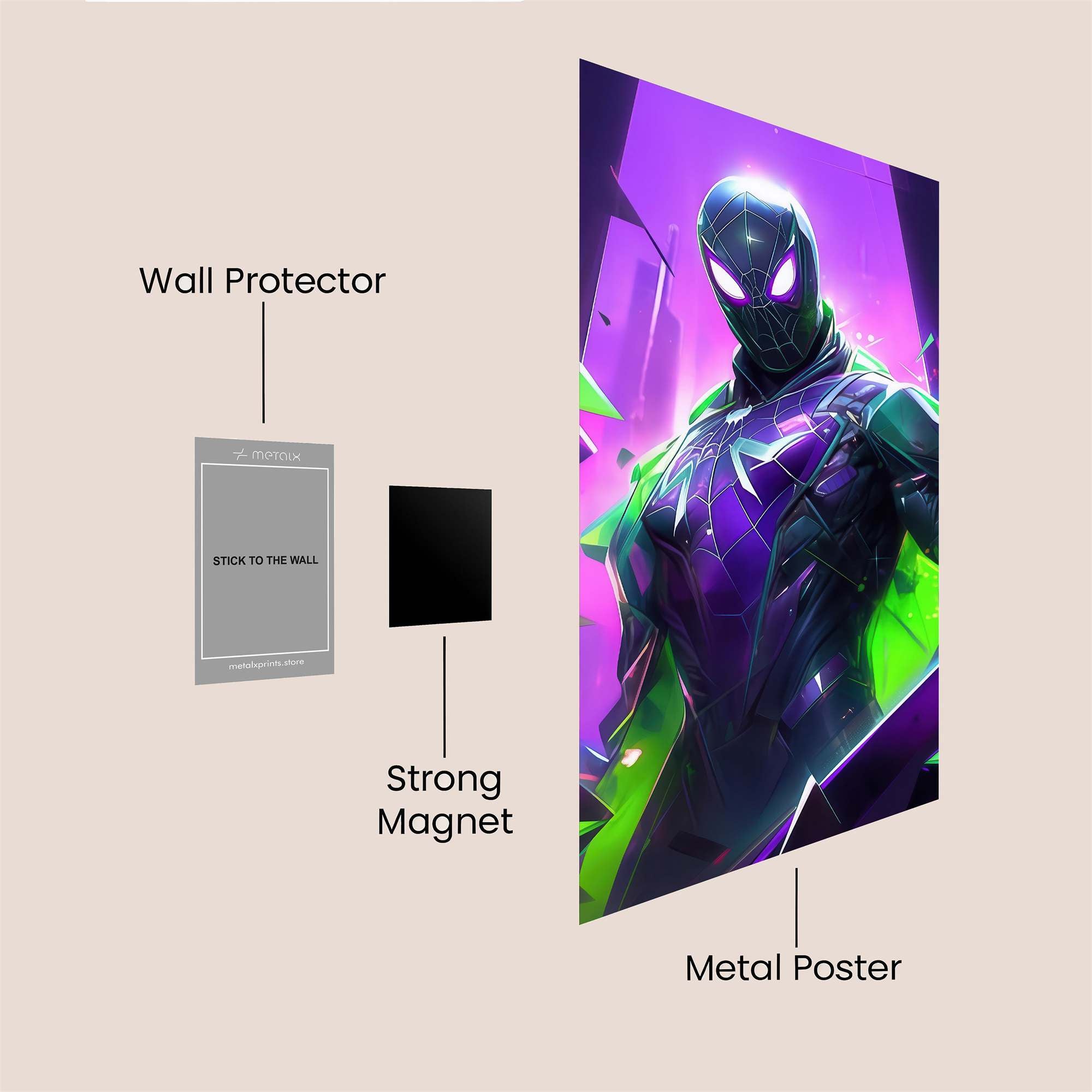 Spider-Man Illuminance Safe Wall Magnetic / M