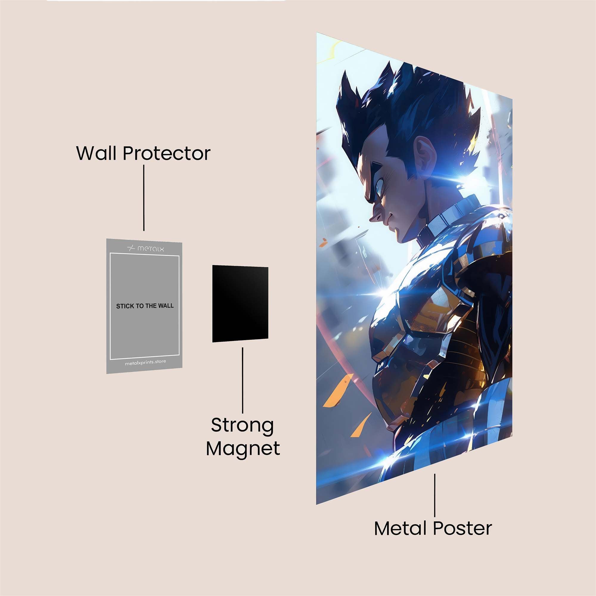 Vegeta Radiance Safe Wall Magnetic / M