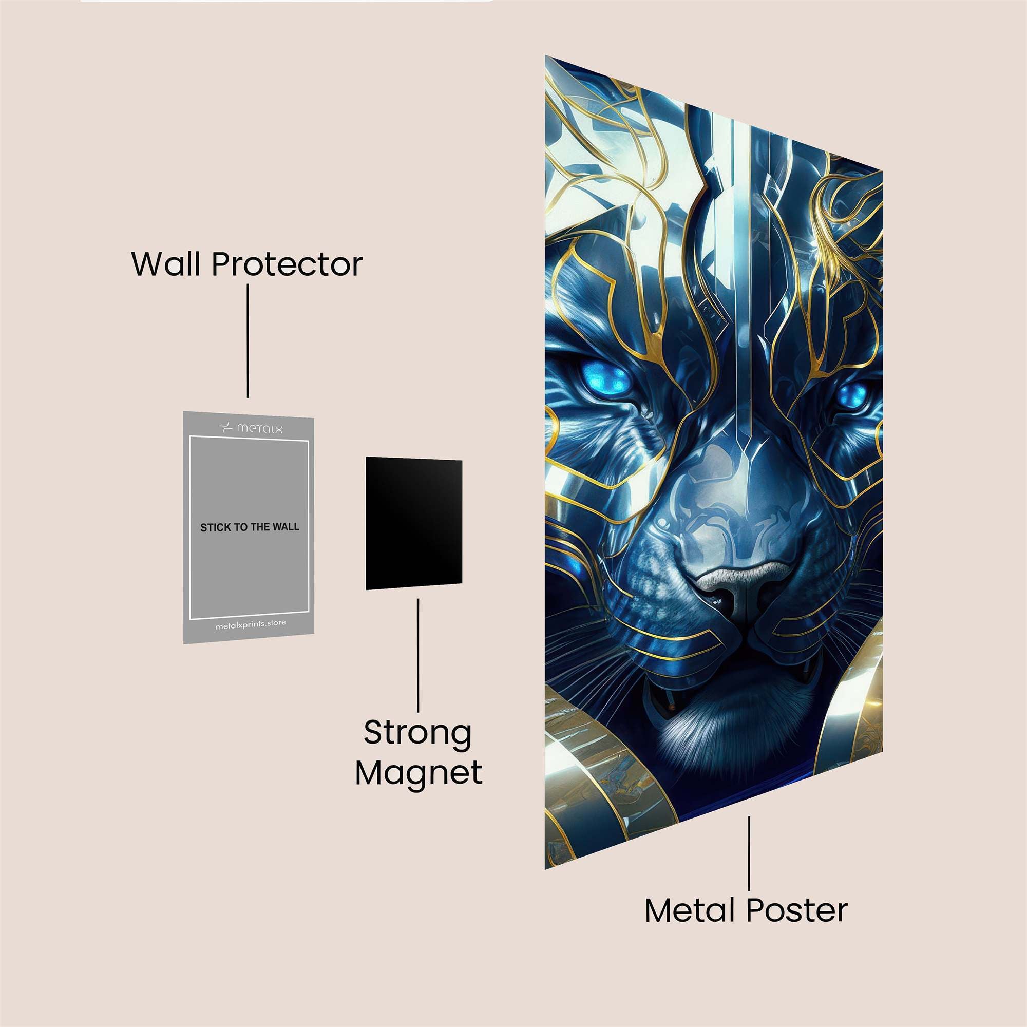 Cyber Panther Safe Wall Magnetic / M