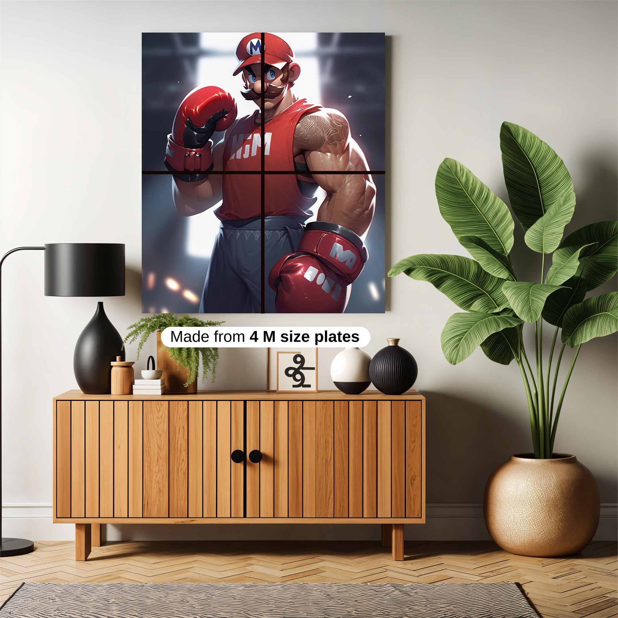 Mario Might Safe Wall Magnetic / M