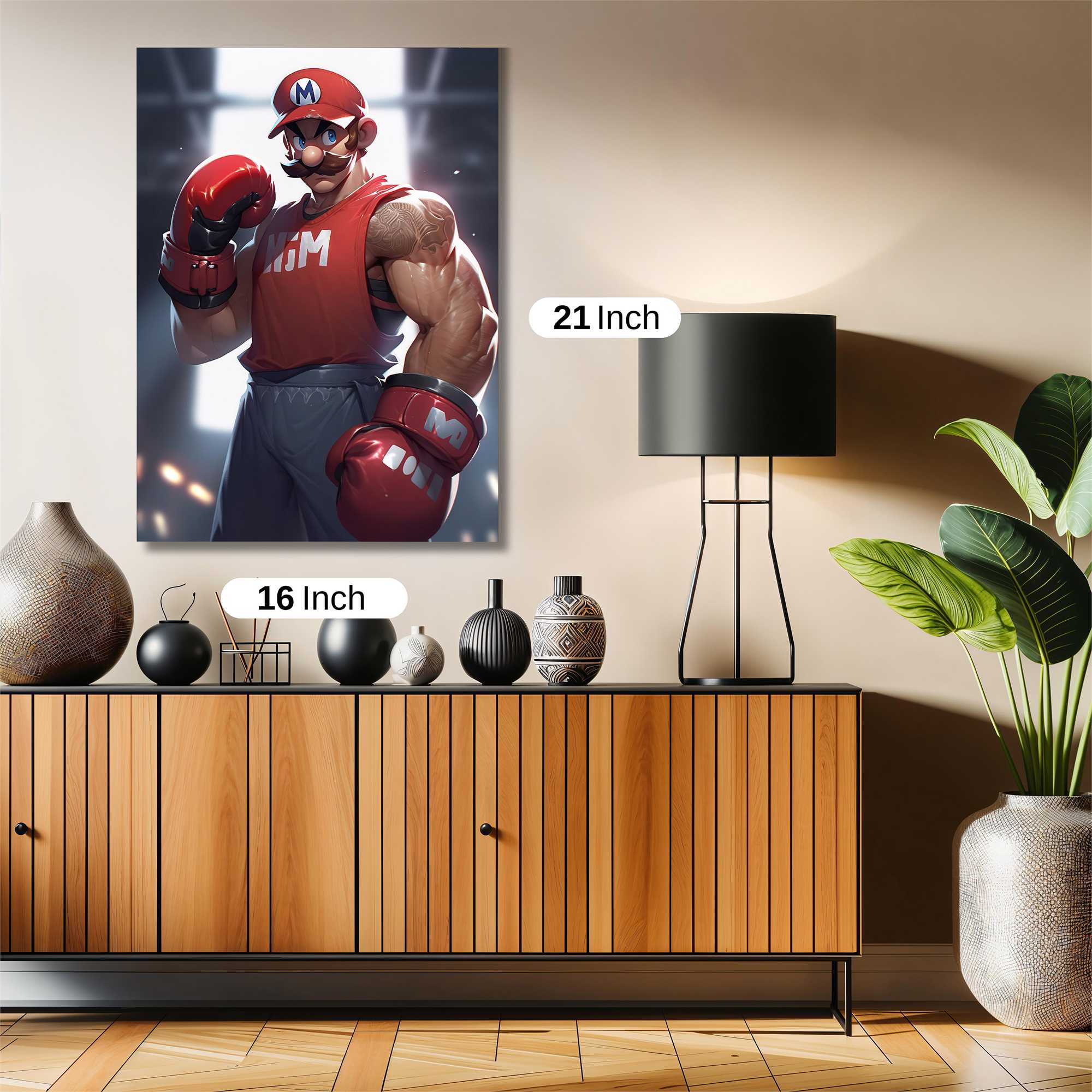 Mario Might Safe Wall Magnetic / M