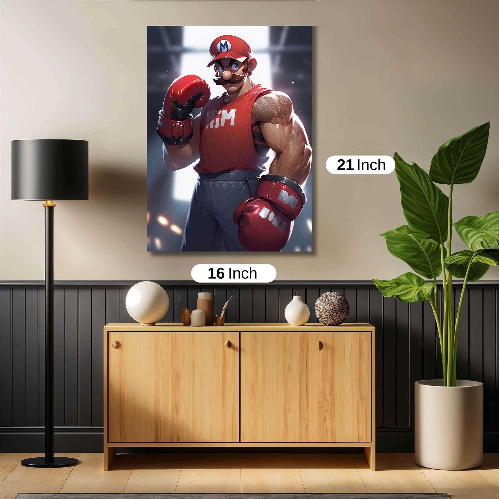 Mario Might Safe Wall Magnetic / M