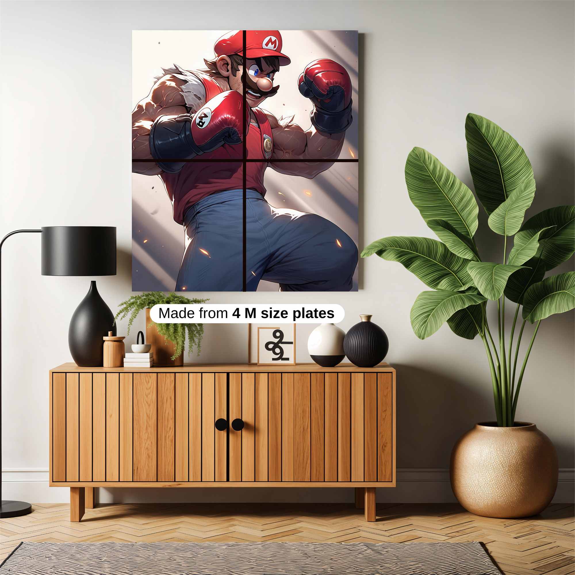 Mario Might Safe Wall Magnetic / M