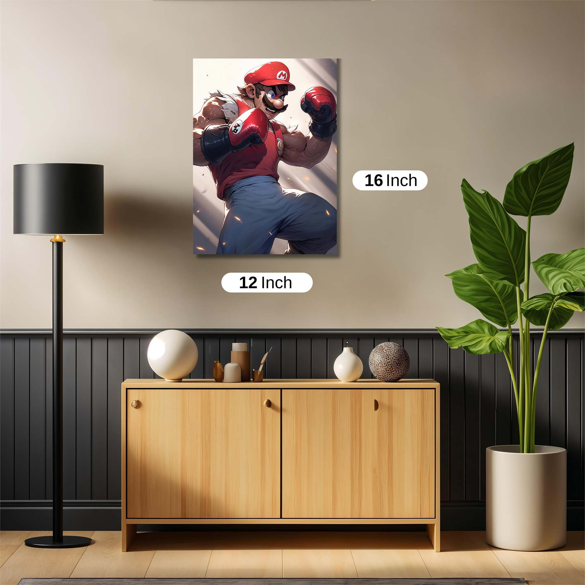 Mario Might Safe Wall Magnetic / M