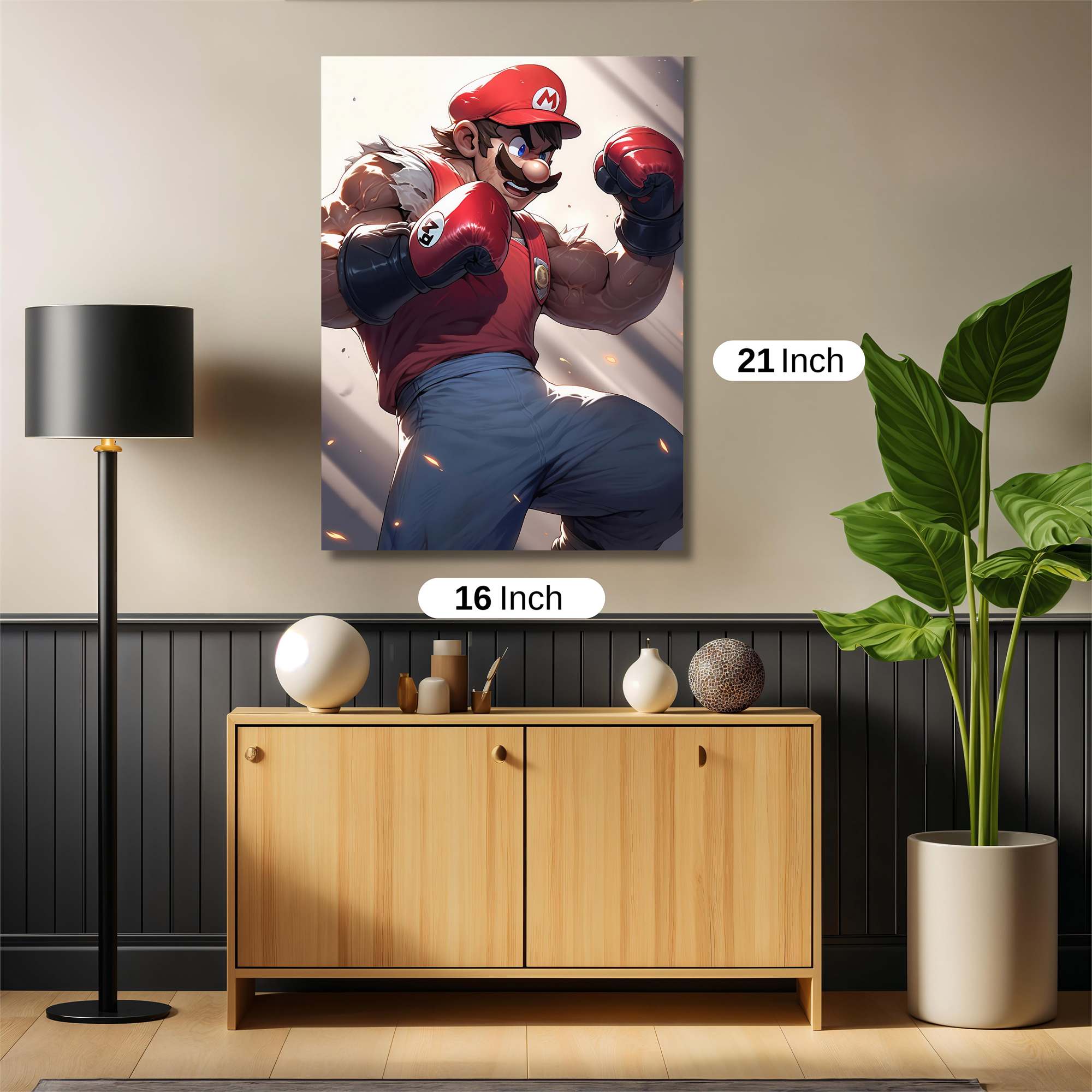 Mario Might Safe Wall Magnetic / M