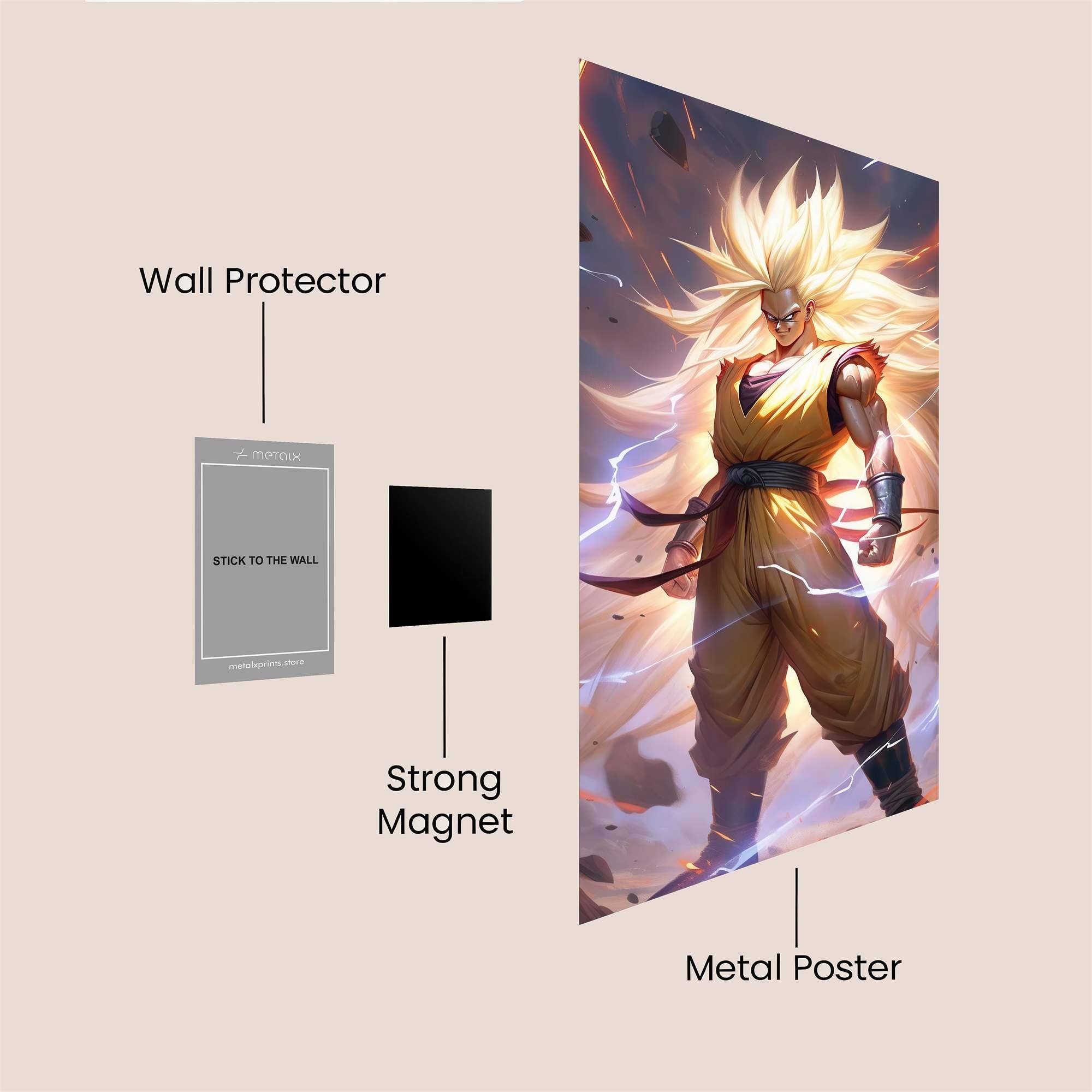 Saiyan Surge Safe Wall Magnetic / M