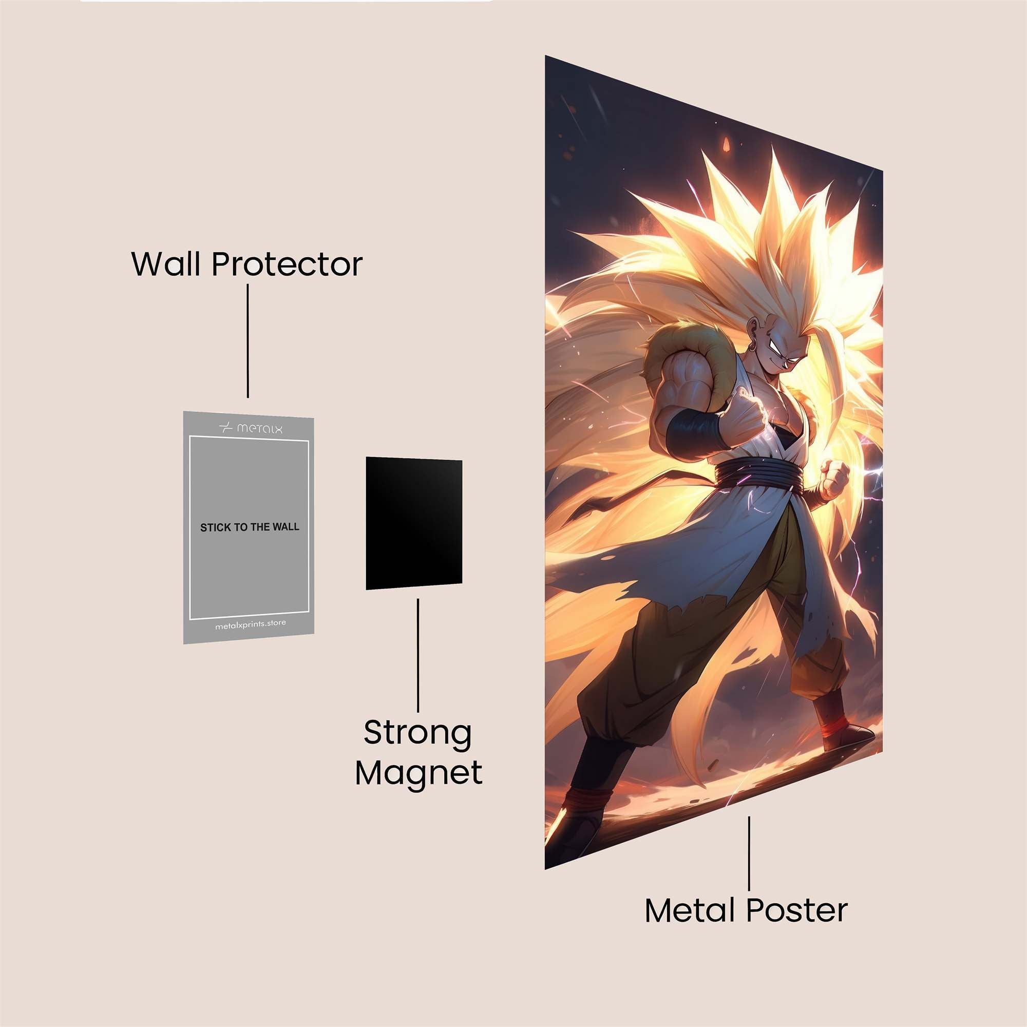 Saiyan Surge Safe Wall Magnetic / M