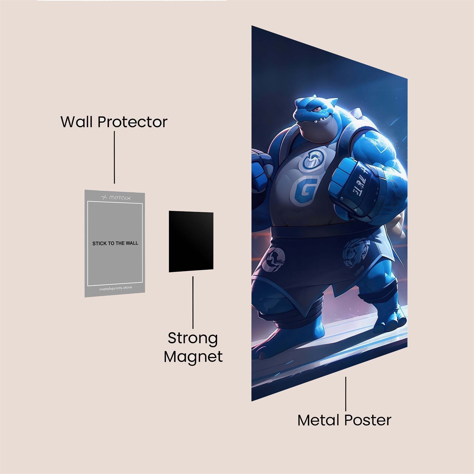 Gromp Determination Safe Wall Magnetic / M
