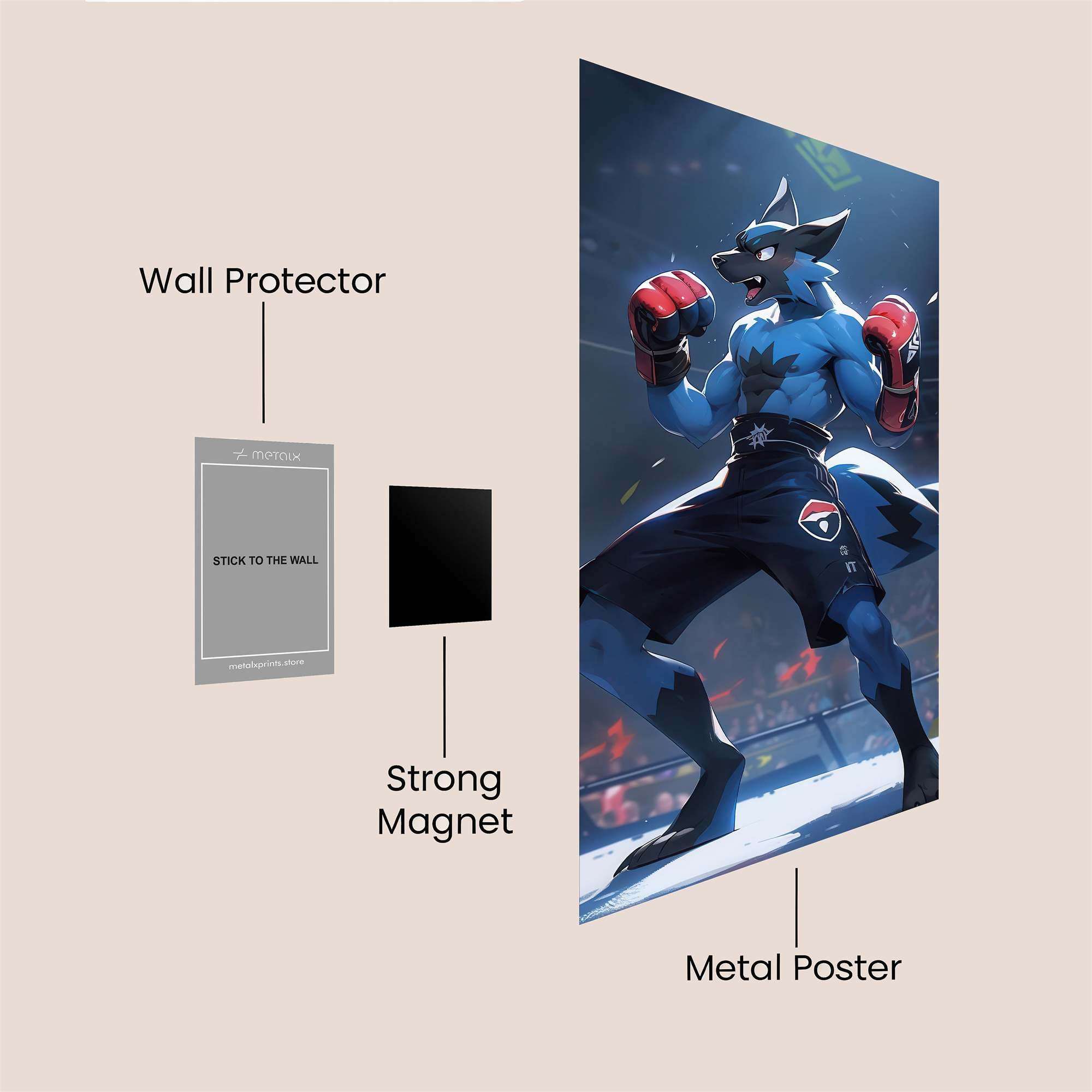 Lucario Triumph Safe Wall Magnetic / M