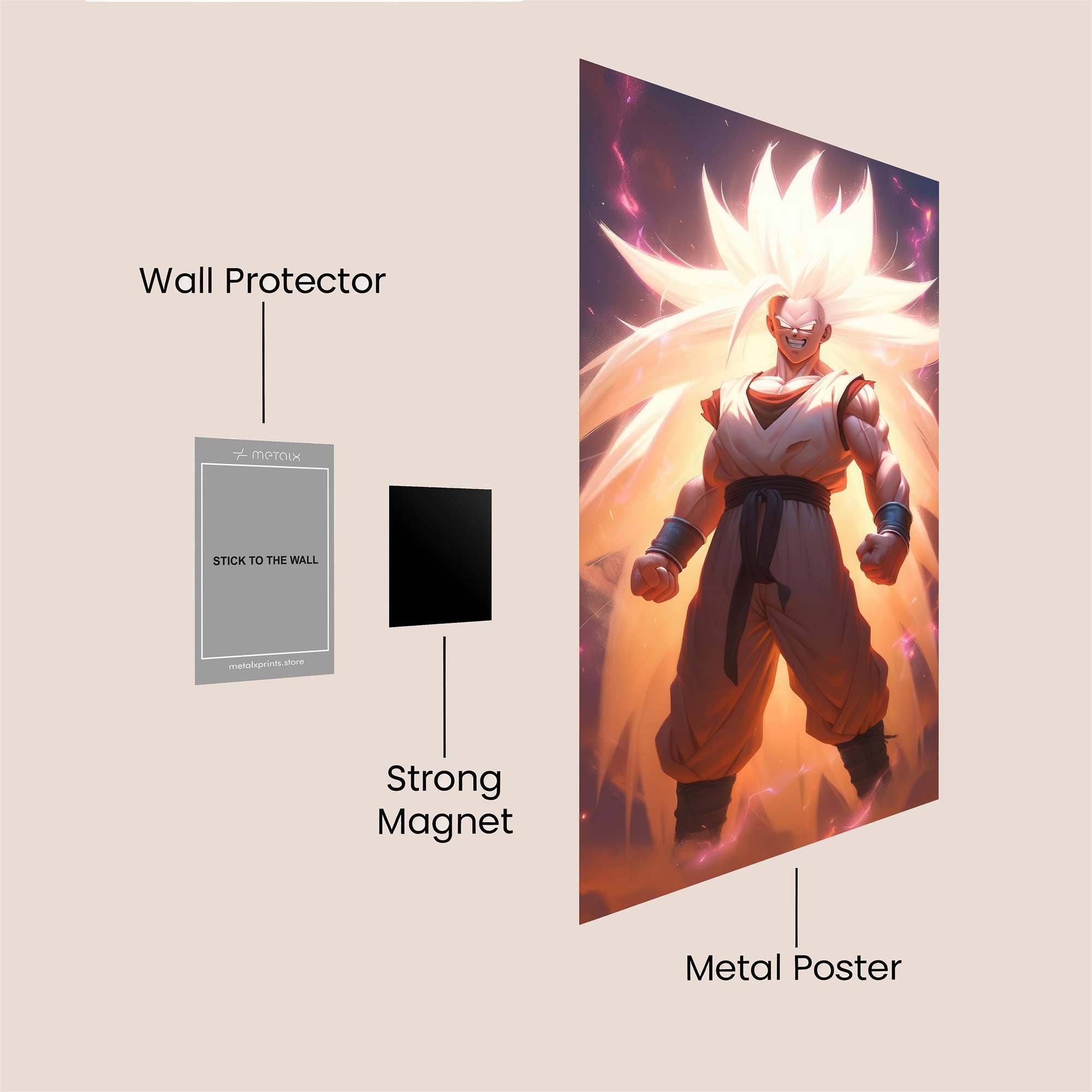 Saiyan Awakening Safe Wall Magnetic / M