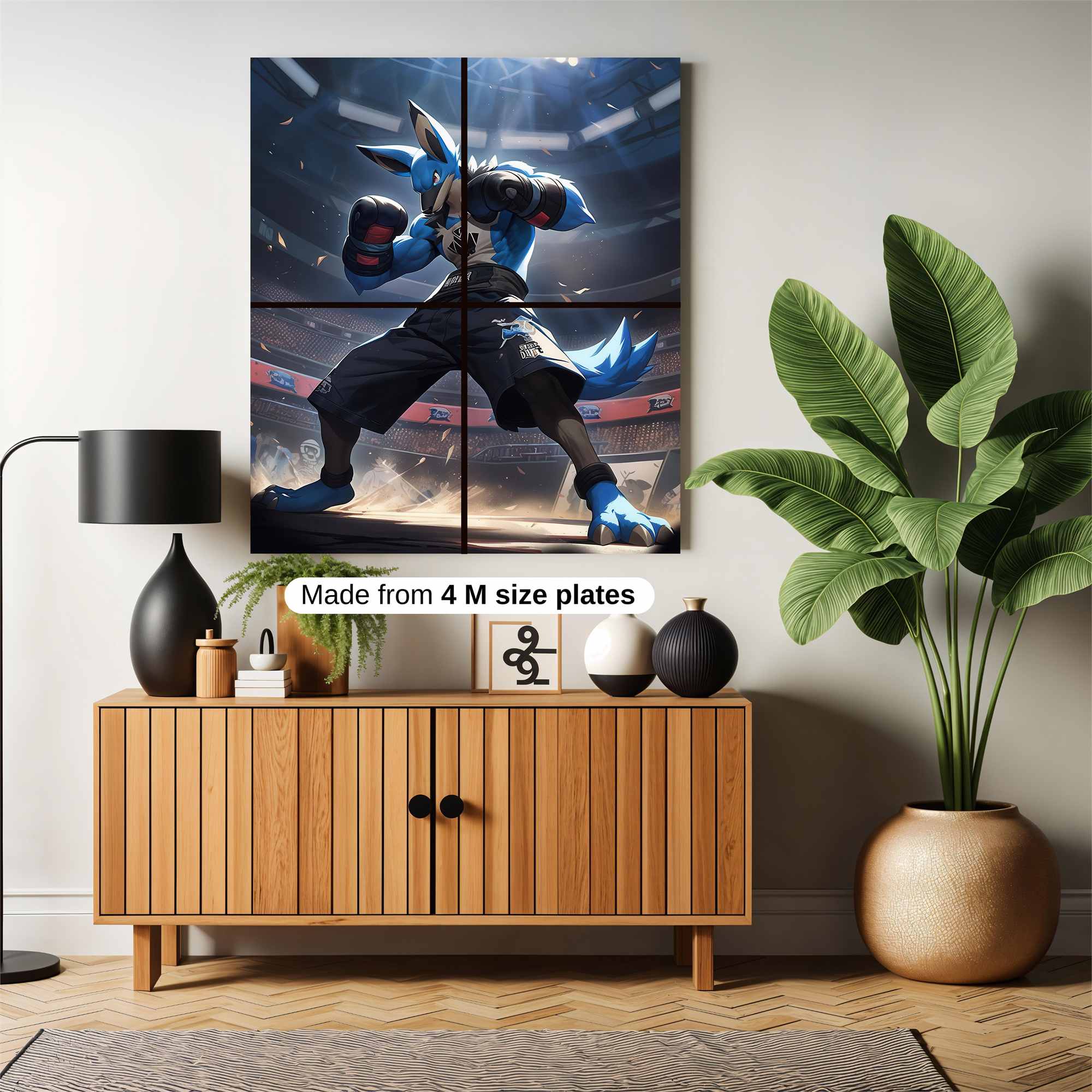 Lucario Powerstrike Safe Wall Magnetic / M
