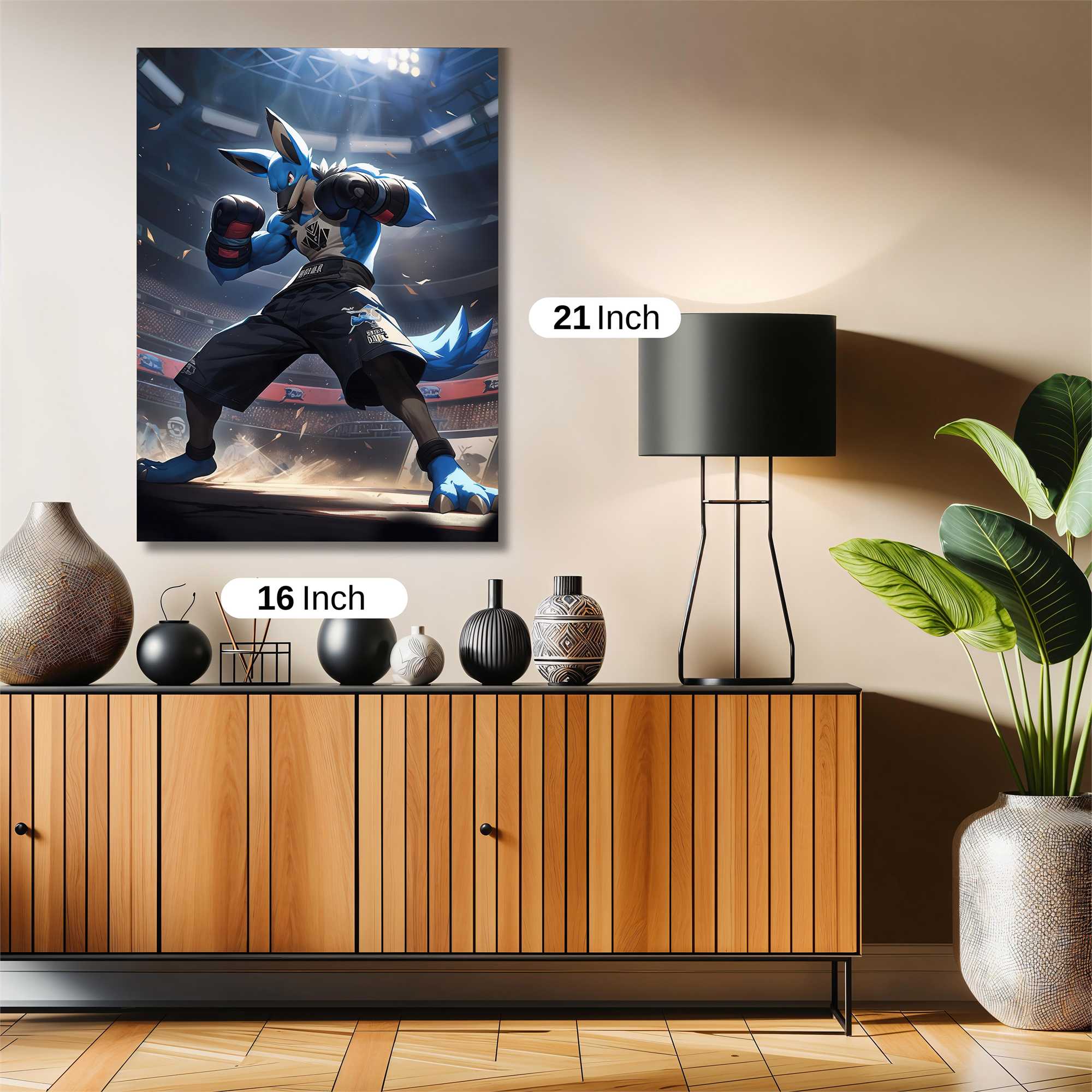 Lucario Powerstrike Safe Wall Magnetic / M