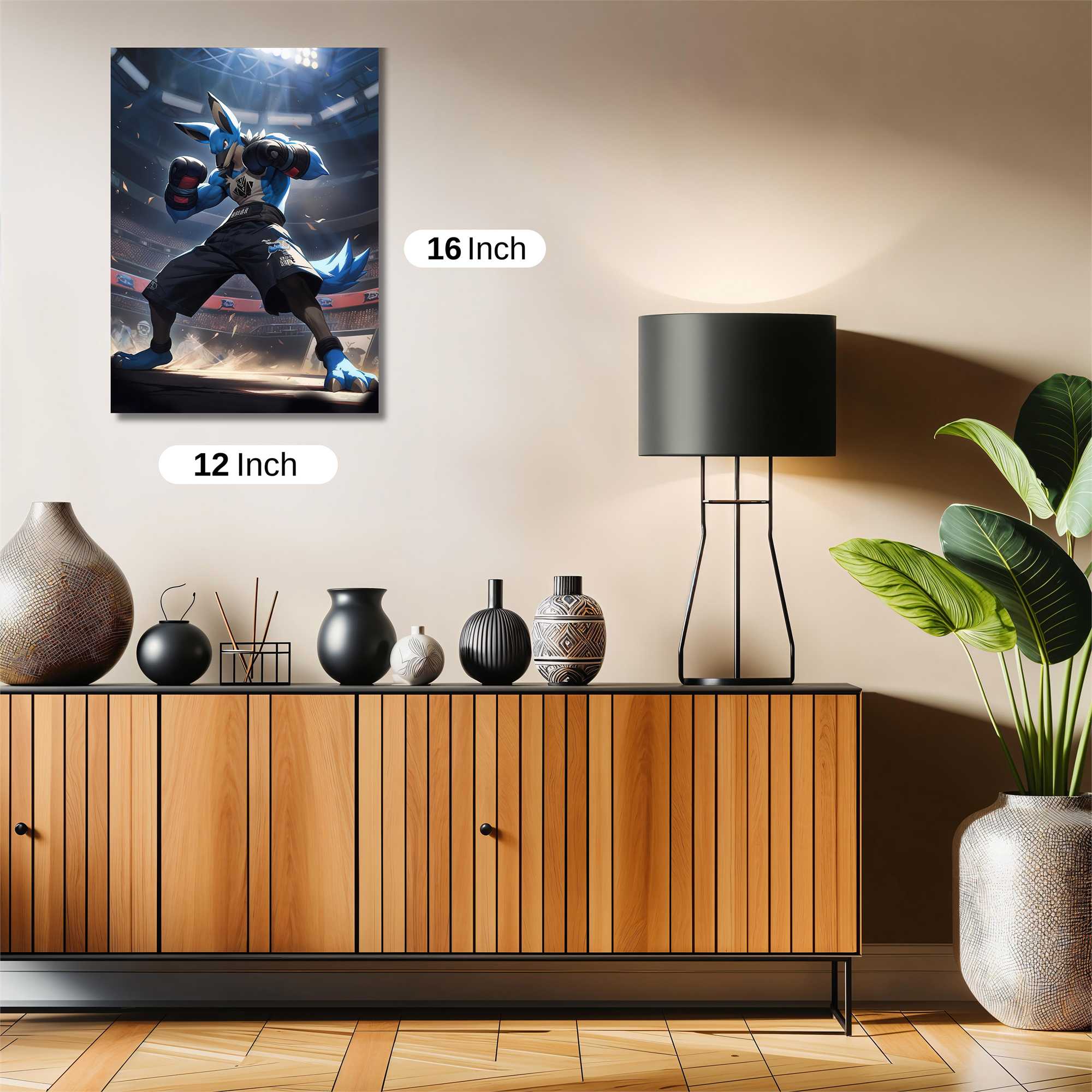 Lucario Powerstrike Safe Wall Magnetic / M