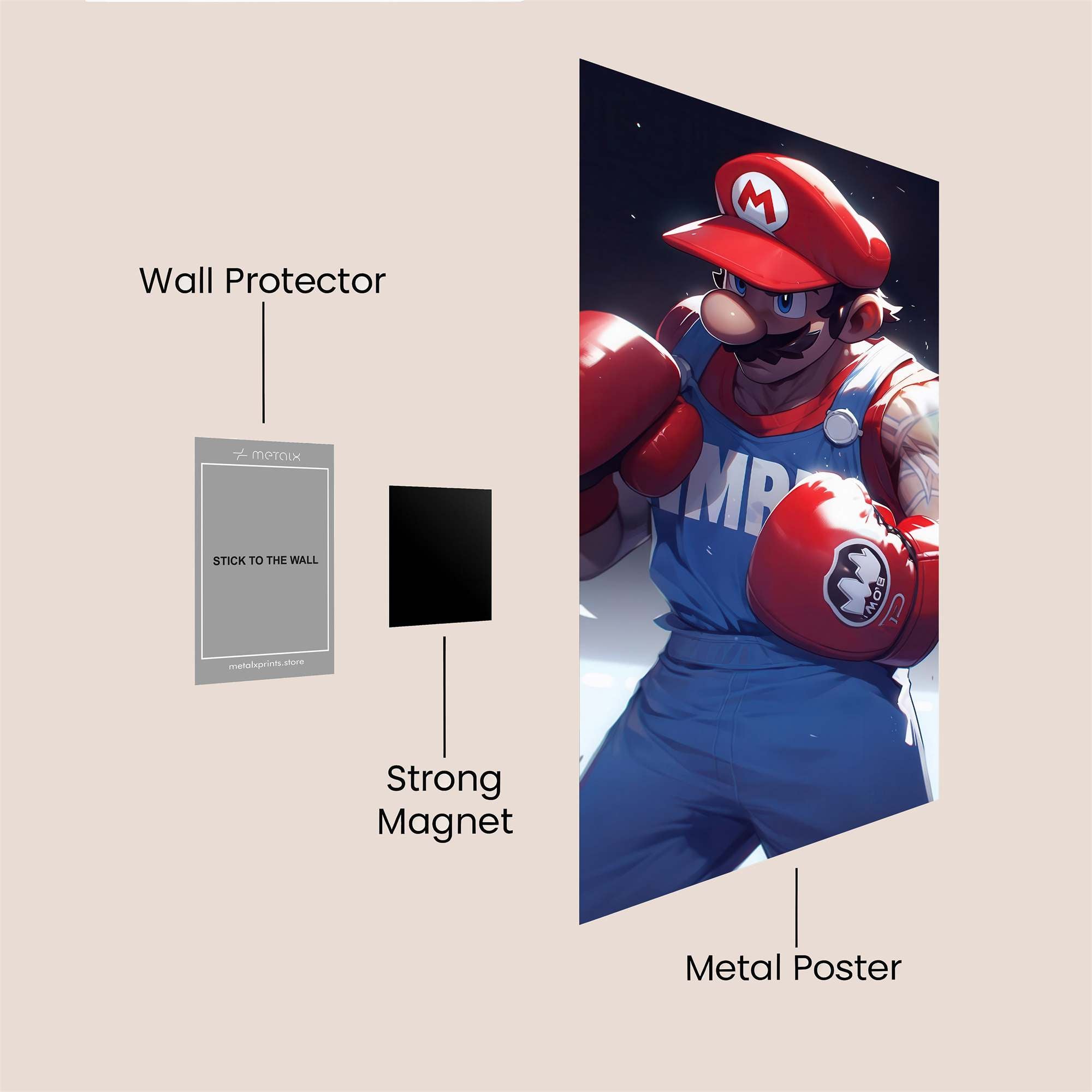 Mario Unyielding Safe Wall Magnetic / M