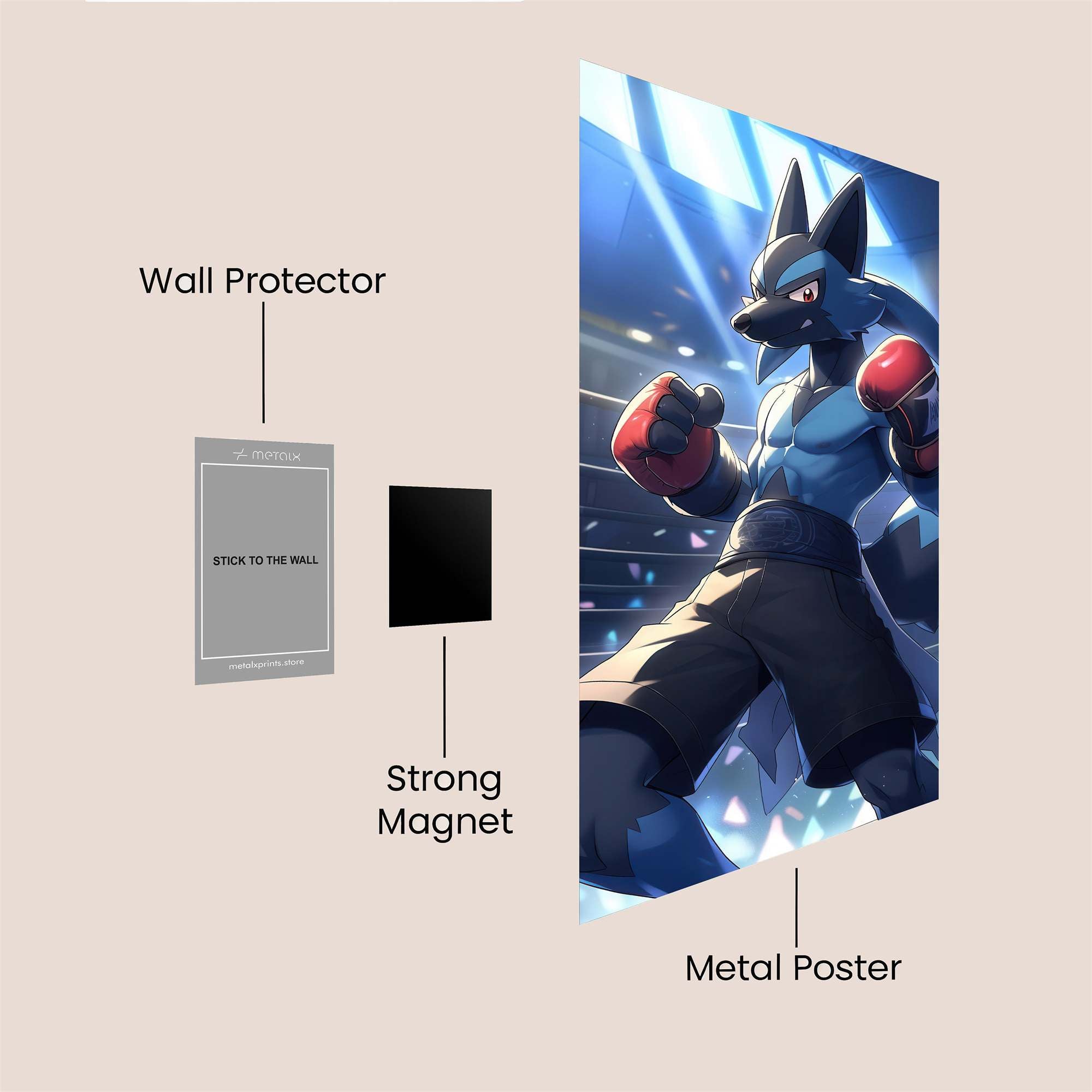 Lucario Triumph Safe Wall Magnetic / M