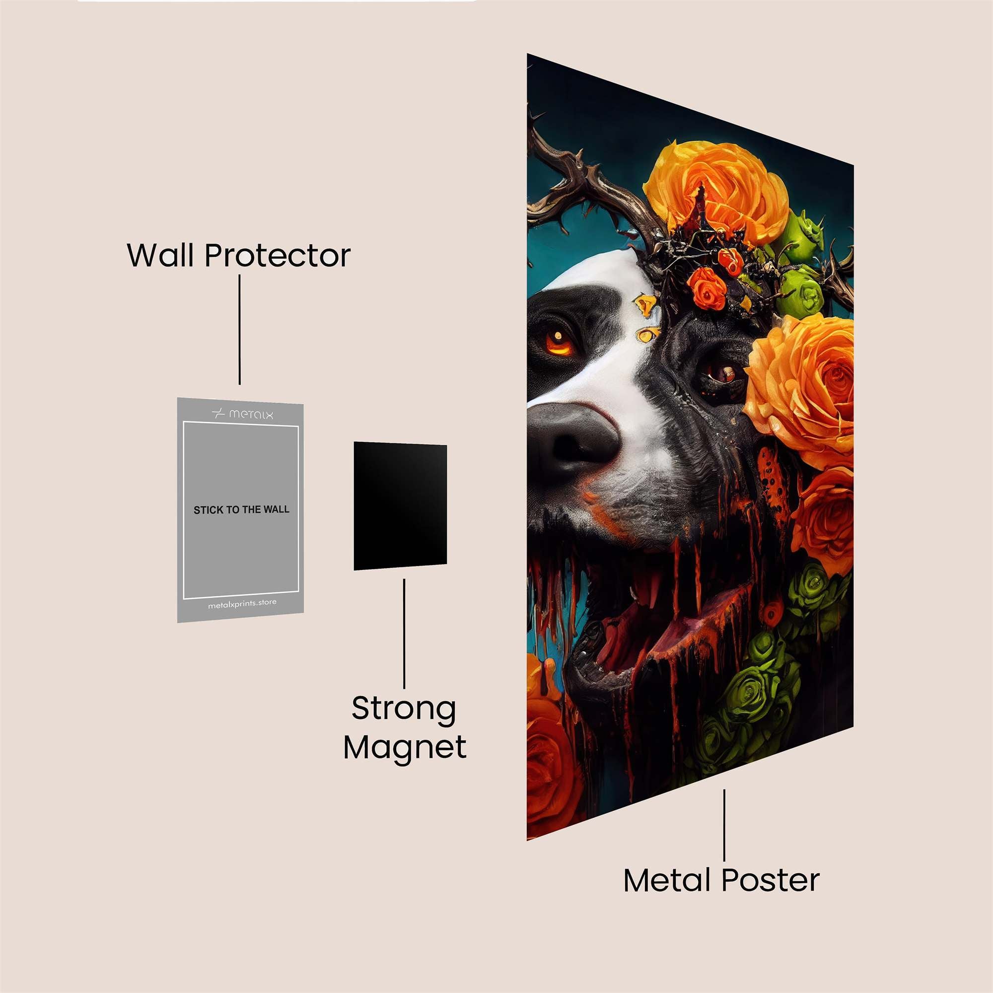 Floral Enigma Safe Wall Magnetic / M