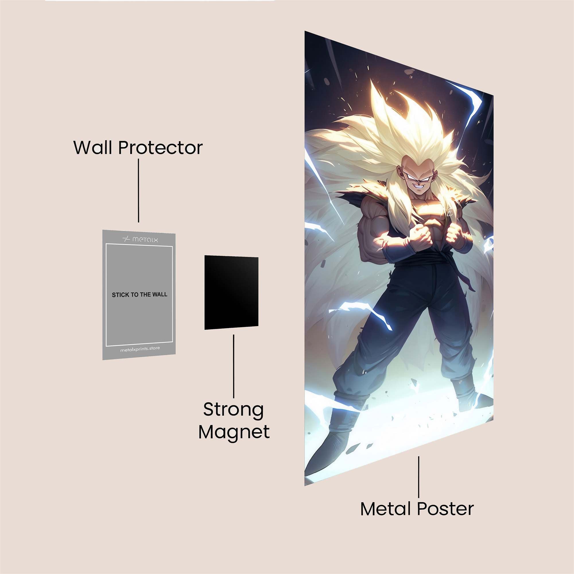 Saiyan Surge Safe Wall Magnetic / M