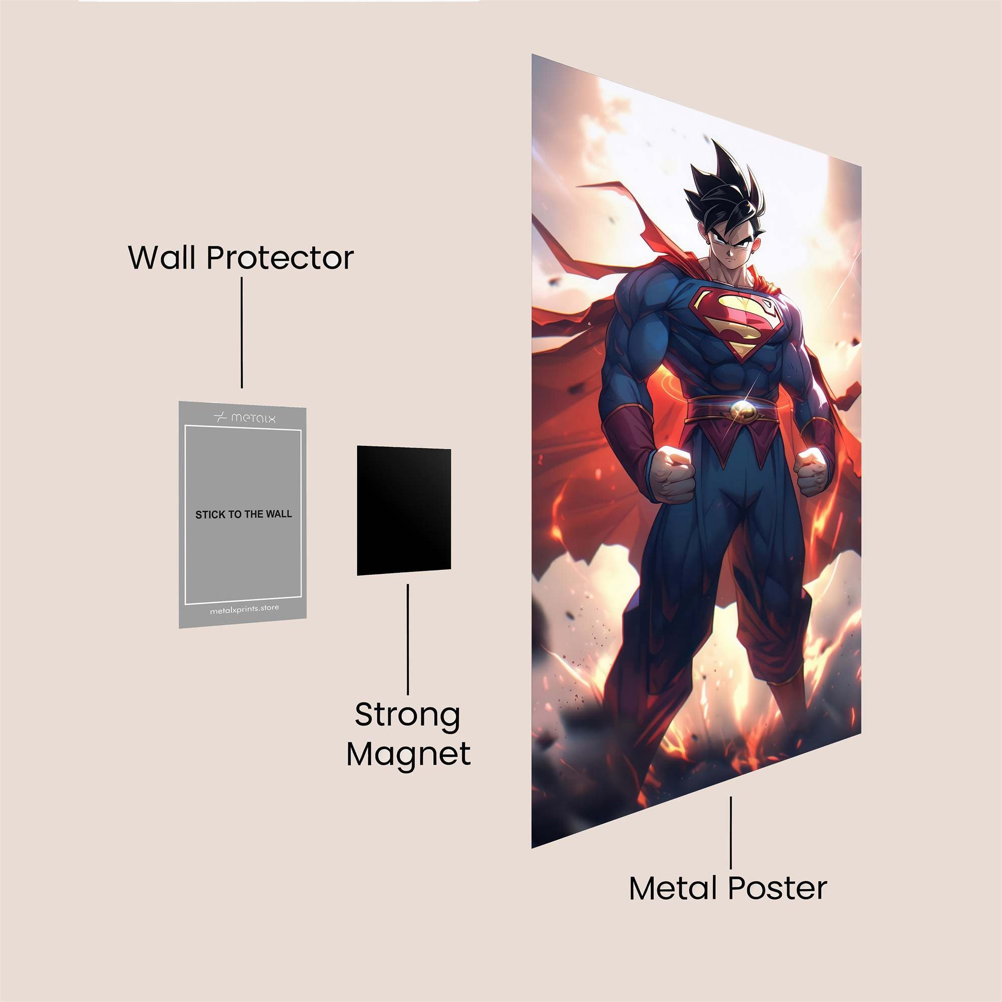 Superman Ascendant Safe Wall Magnetic / M