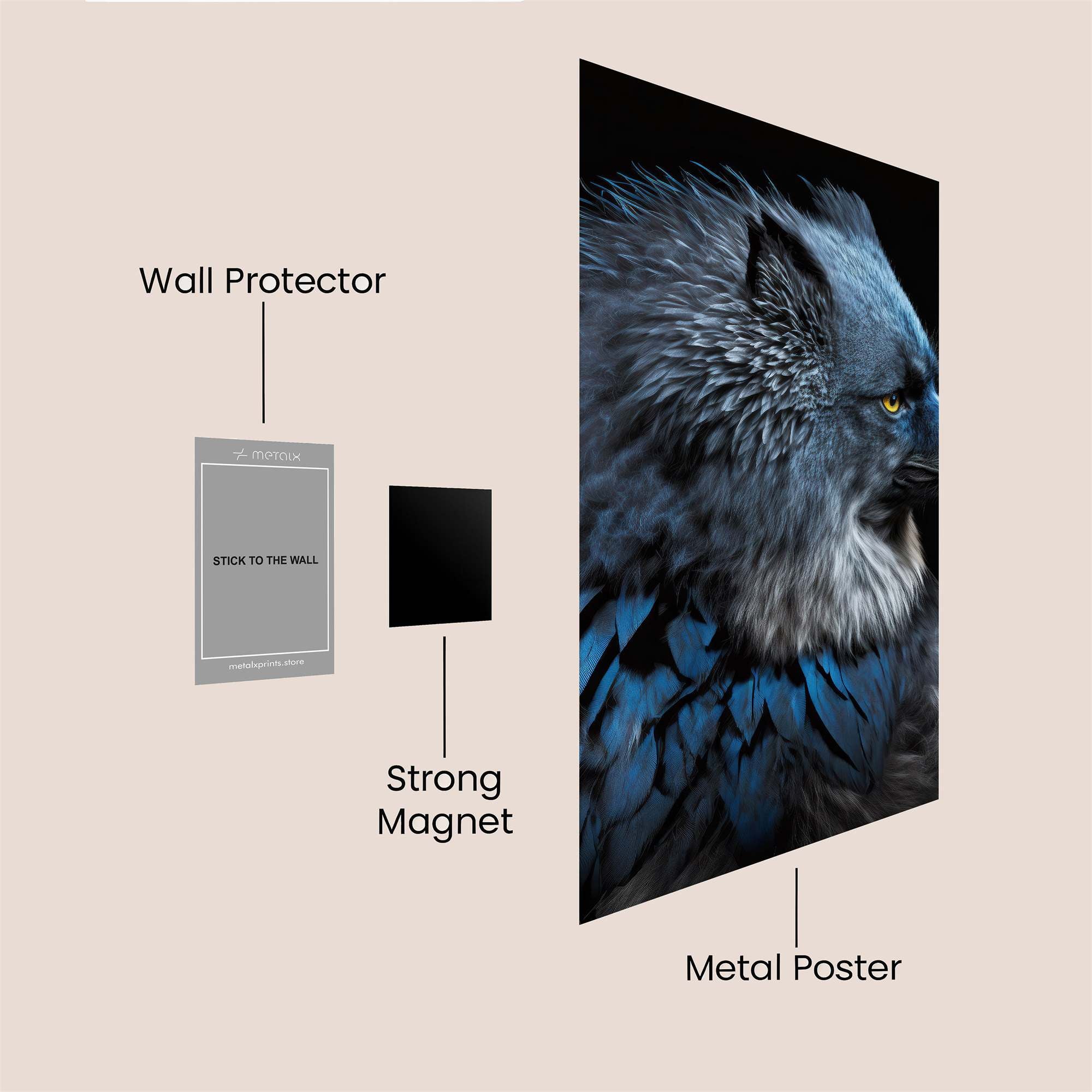 Mystic Howl Safe Wall Magnetic / M