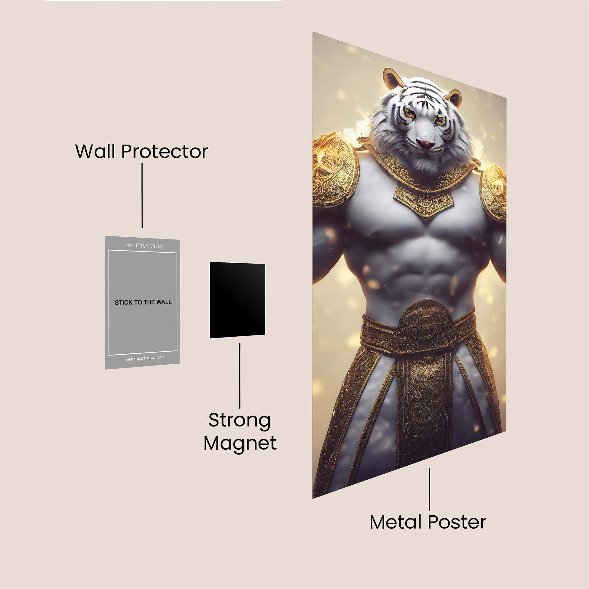 Tiger Majesty Safe Wall Magnetic / M