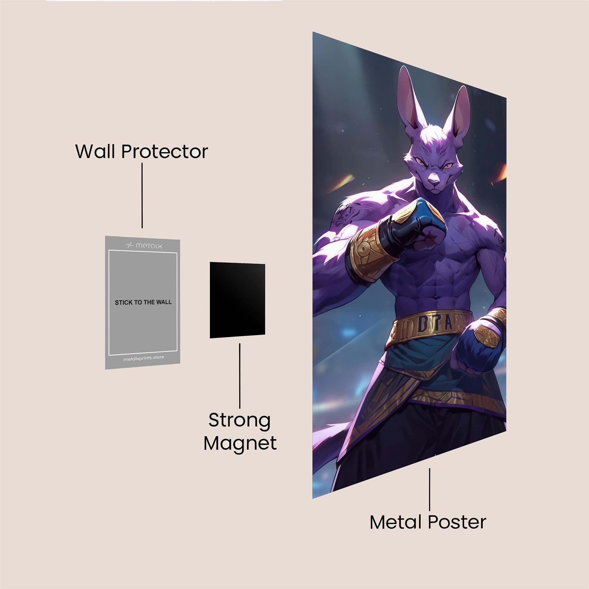 Feline Fury Safe Wall Magnetic / M