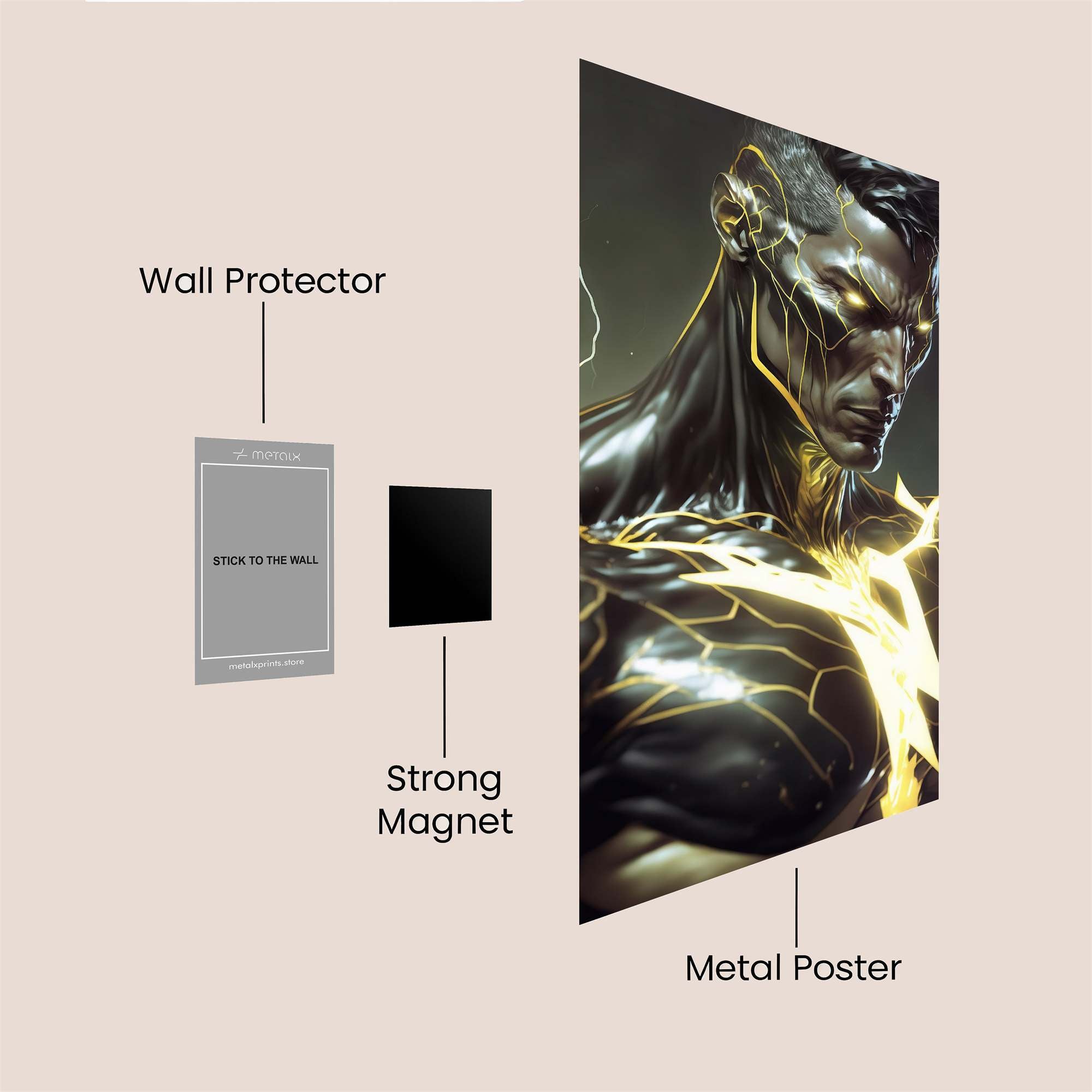 Electrifying Vigilance Safe Wall Magnetic / M