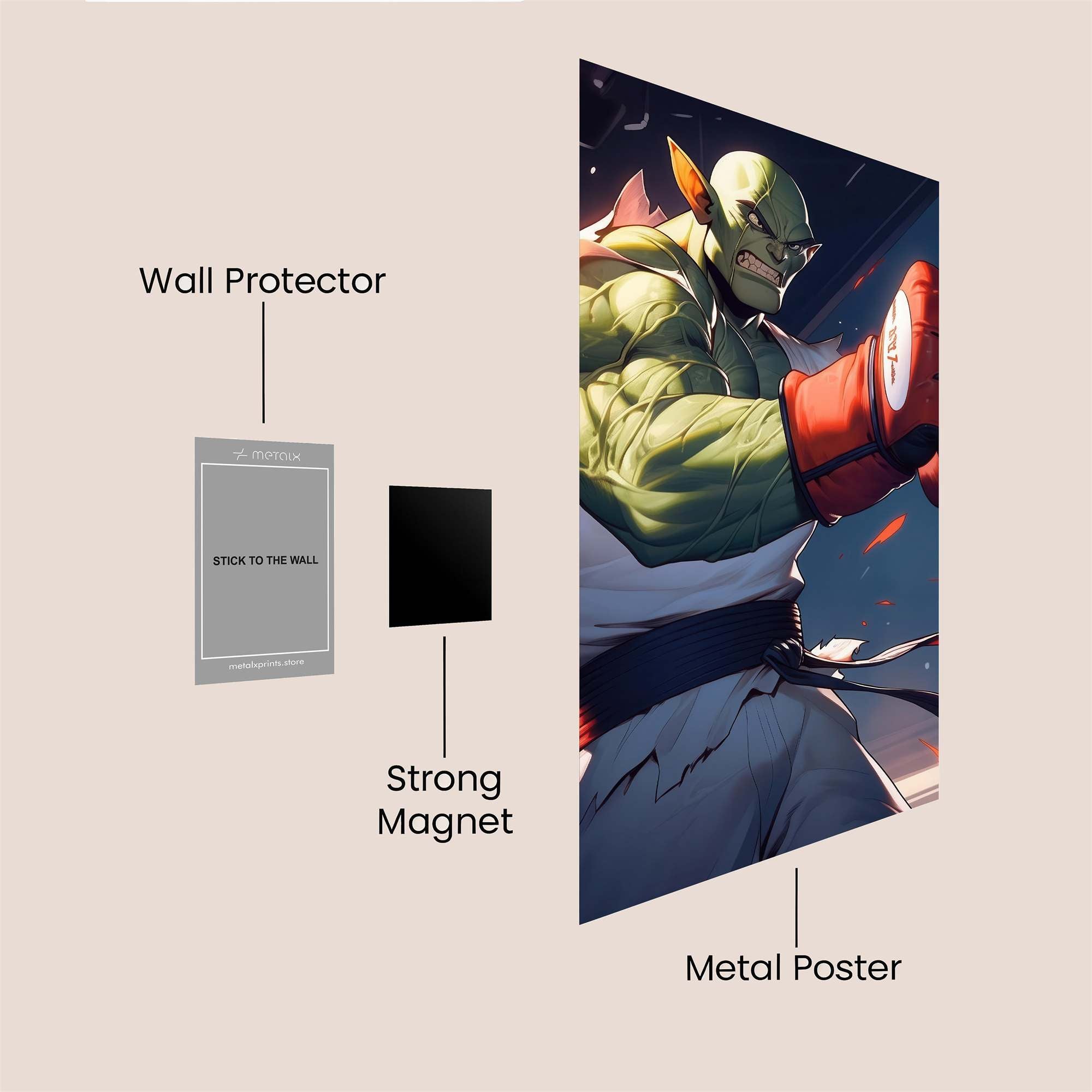 Piccolo Powerpunch Safe Wall Magnetic / M