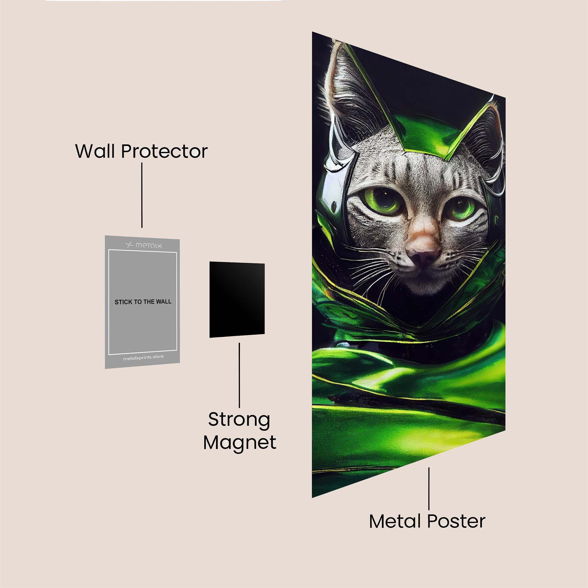 Feline Majesty Safe Wall Magnetic / M