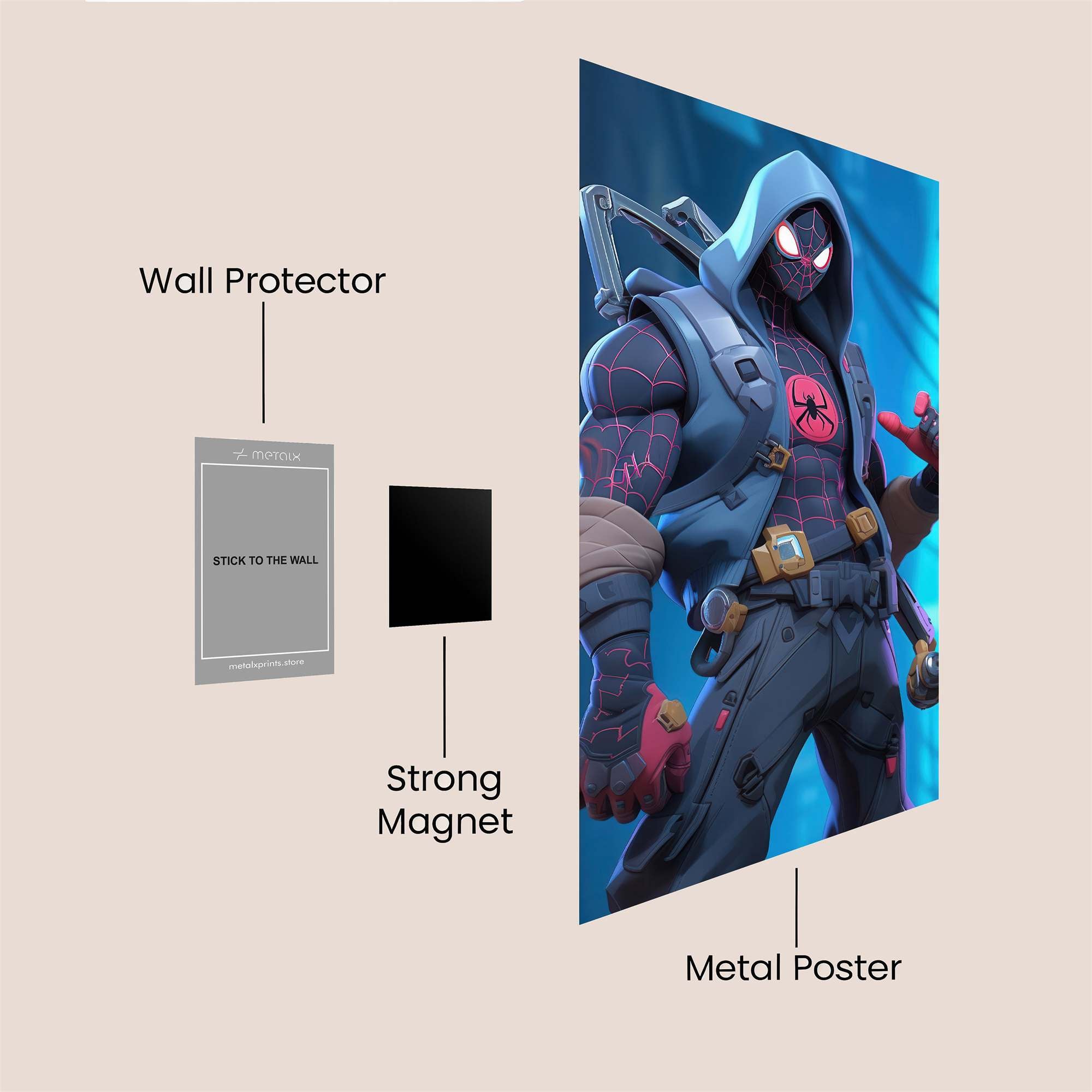 Spider-Man Vigilance Safe Wall Magnetic / M