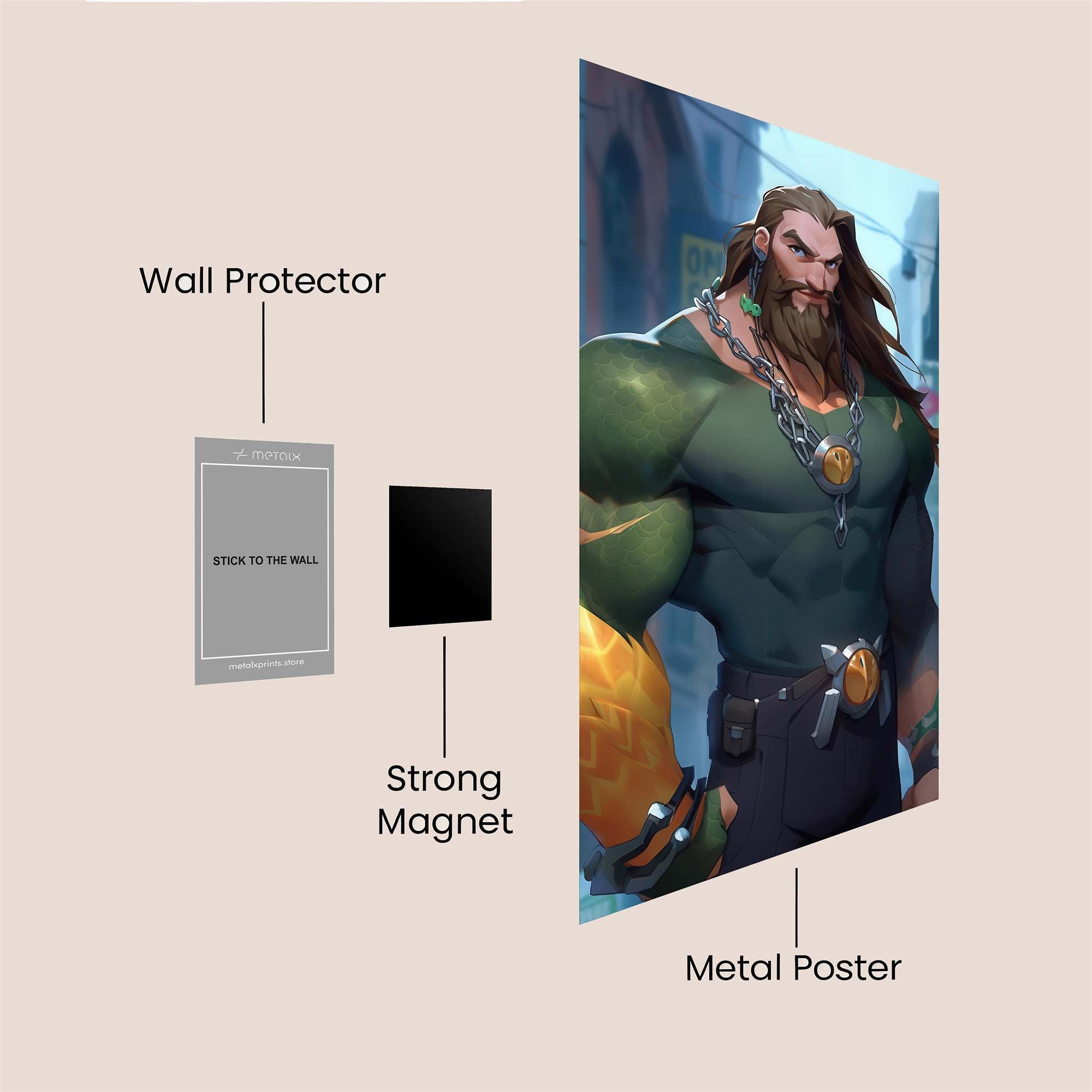 Arcane Valor Safe Wall Magnetic / M