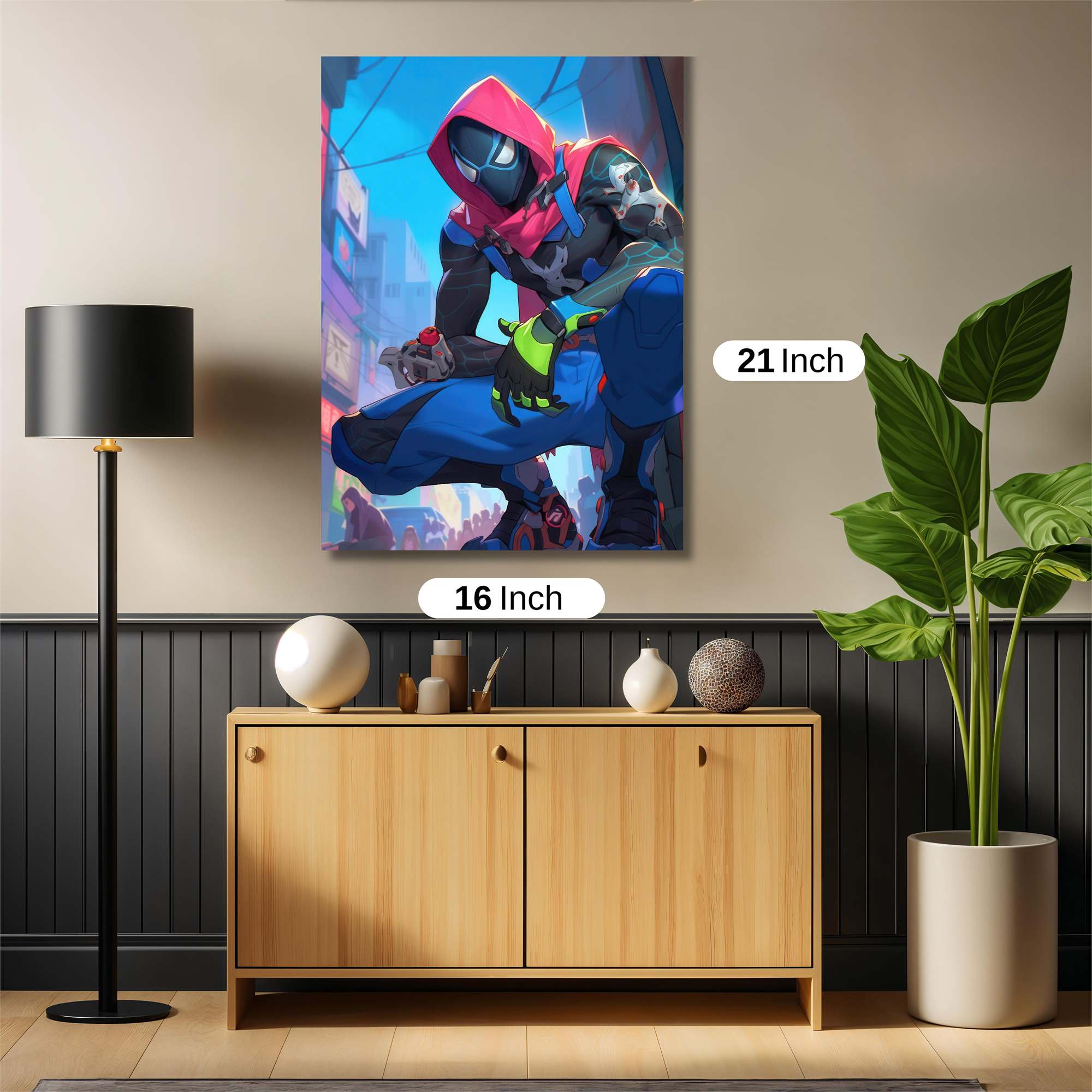 Spider-Vibrant Safe Wall Magnetic / M