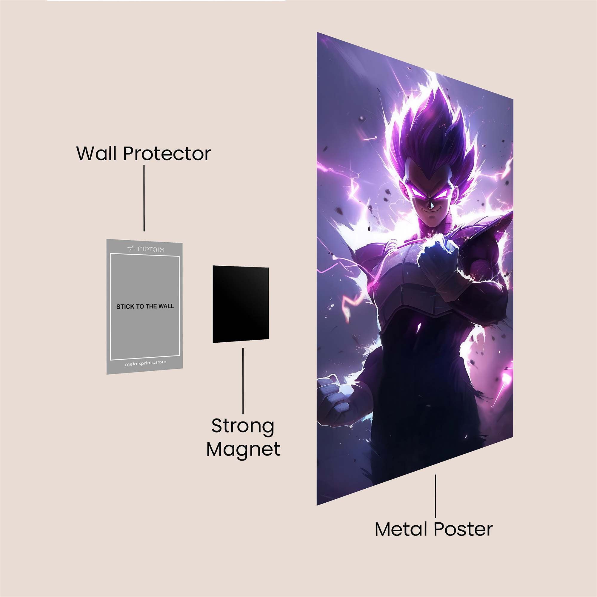 Vegeta Surge Safe Wall Magnetic / M