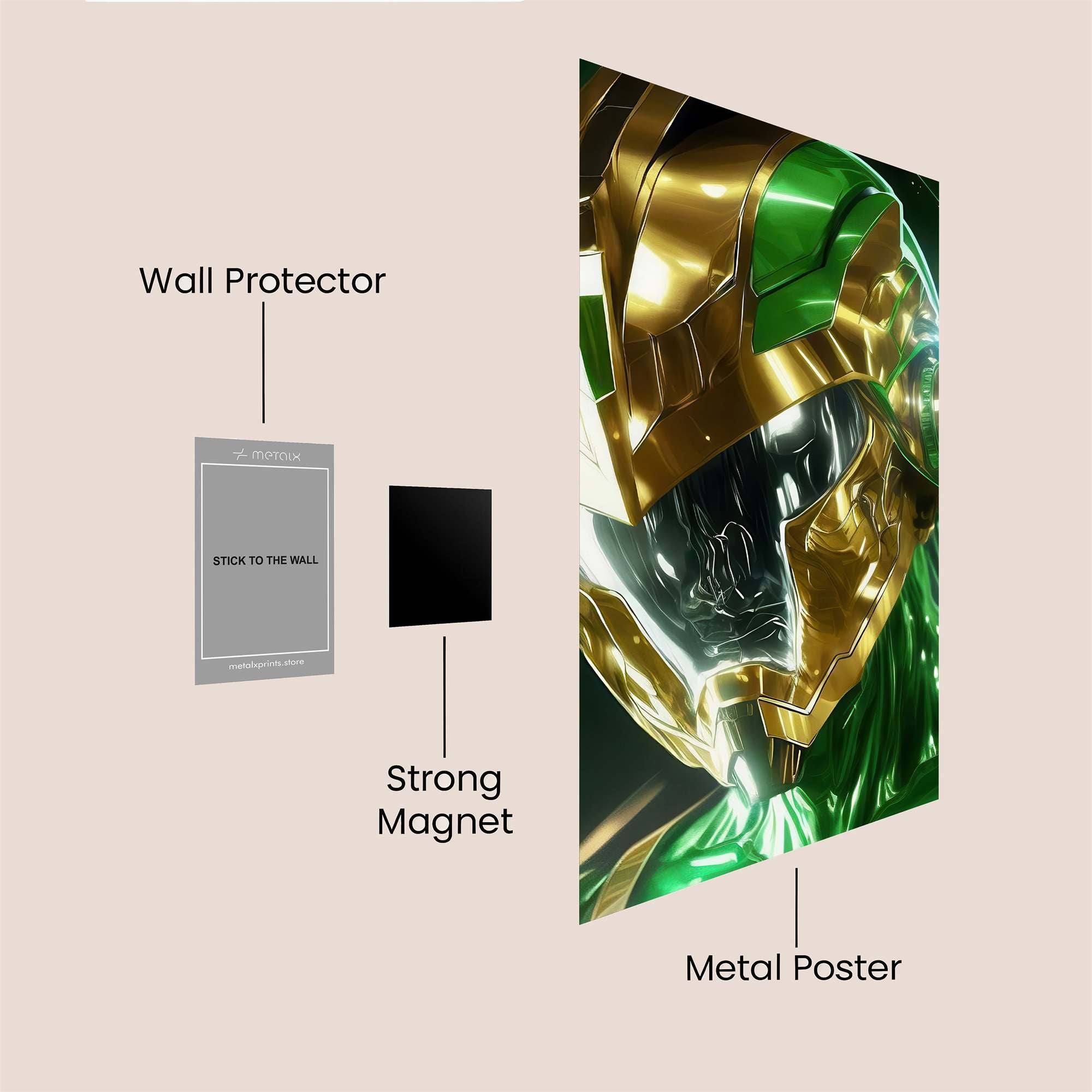 Emerald Ascension Safe Wall Magnetic / M
