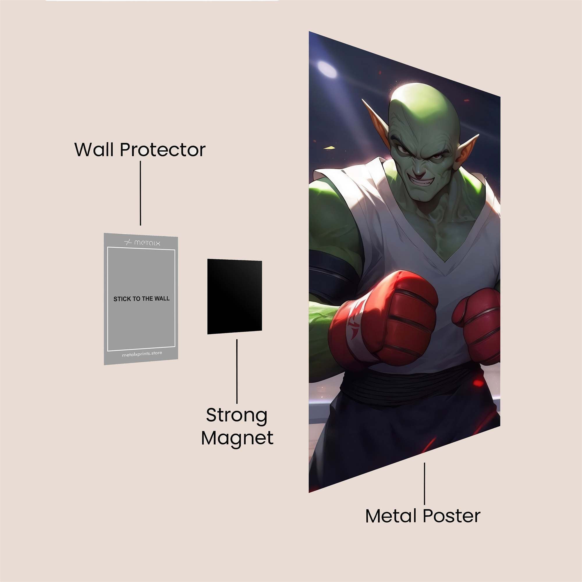 Piccolo Pugnacity Safe Wall Magnetic / M