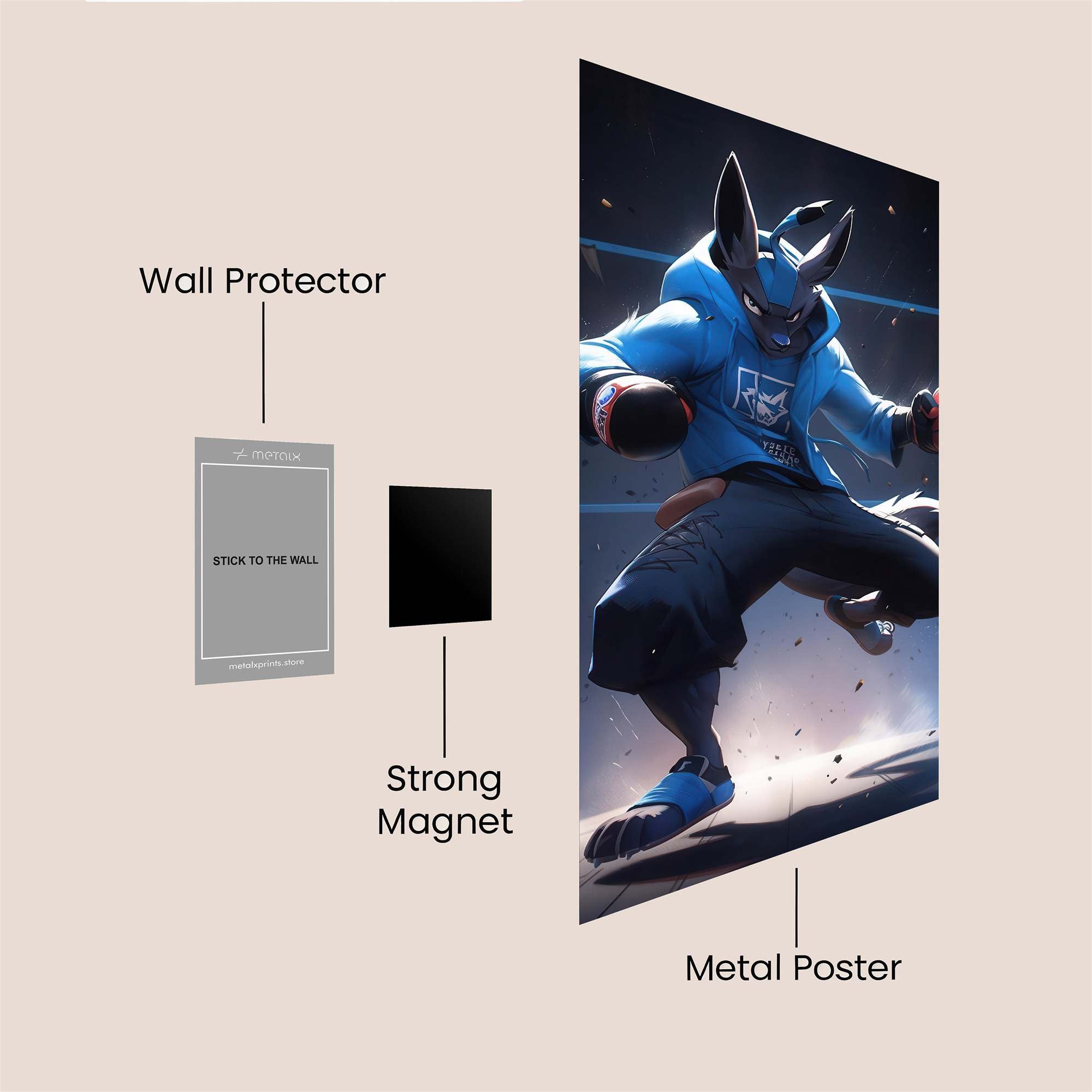 Lucario Energy Safe Wall Magnetic / M