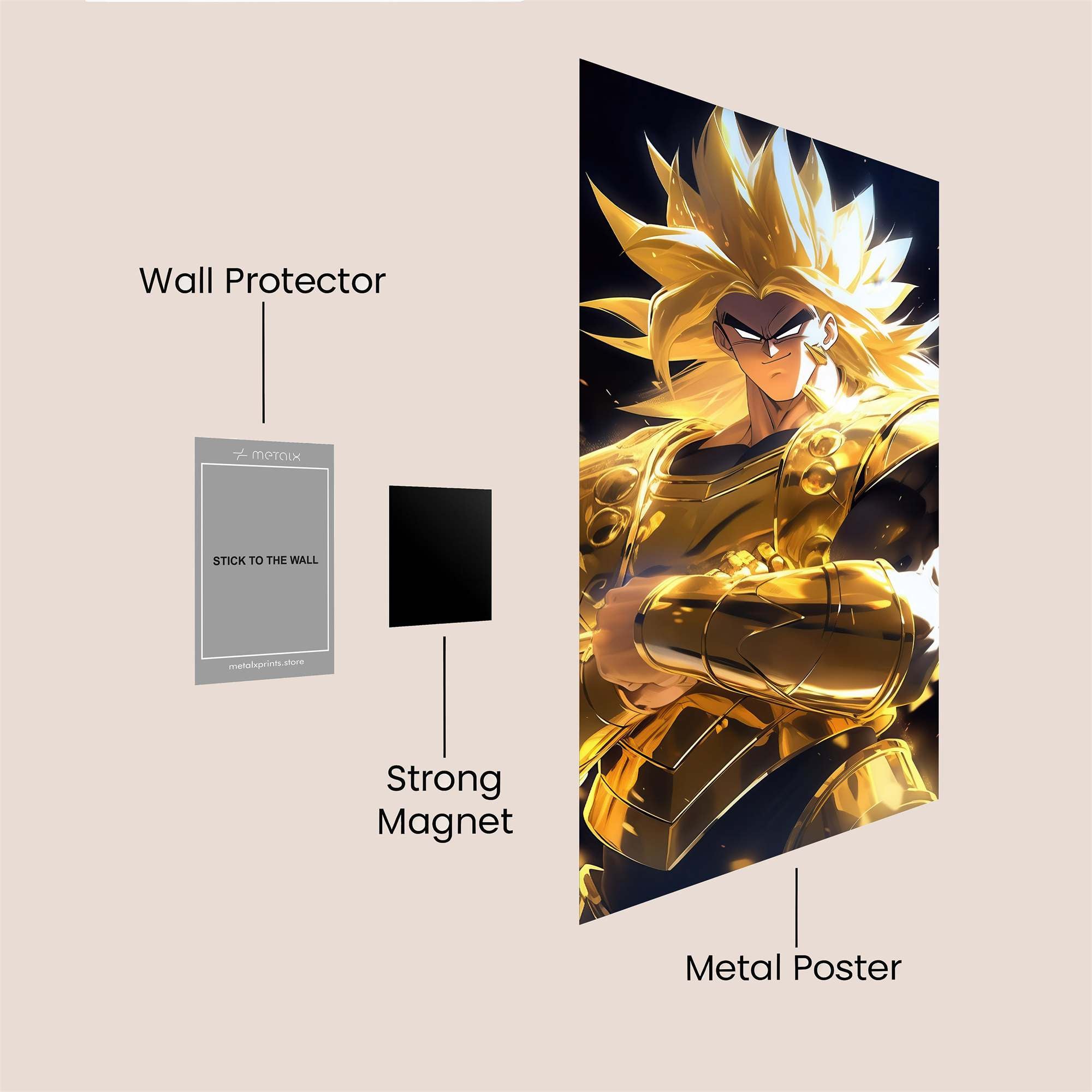 Golden Radiance Safe Wall Magnetic / M