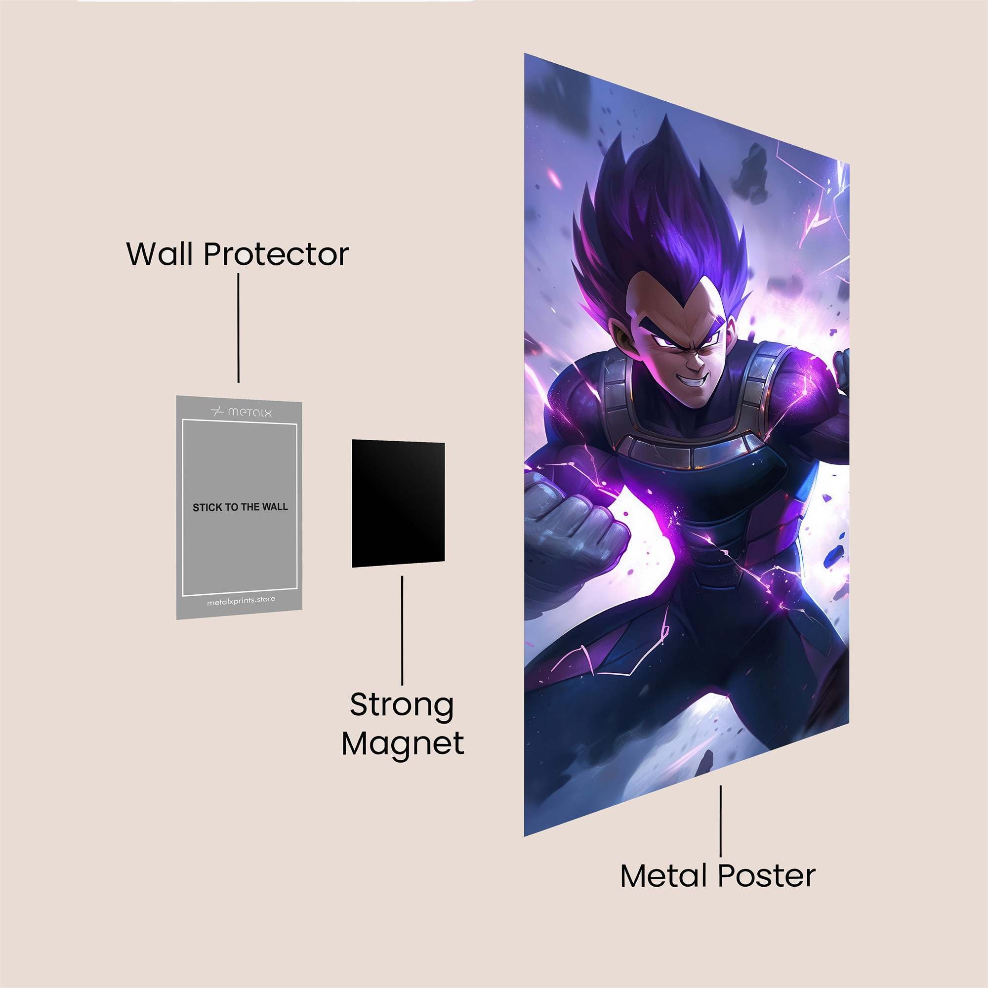 Vegeta Surge Safe Wall Magnetic / M